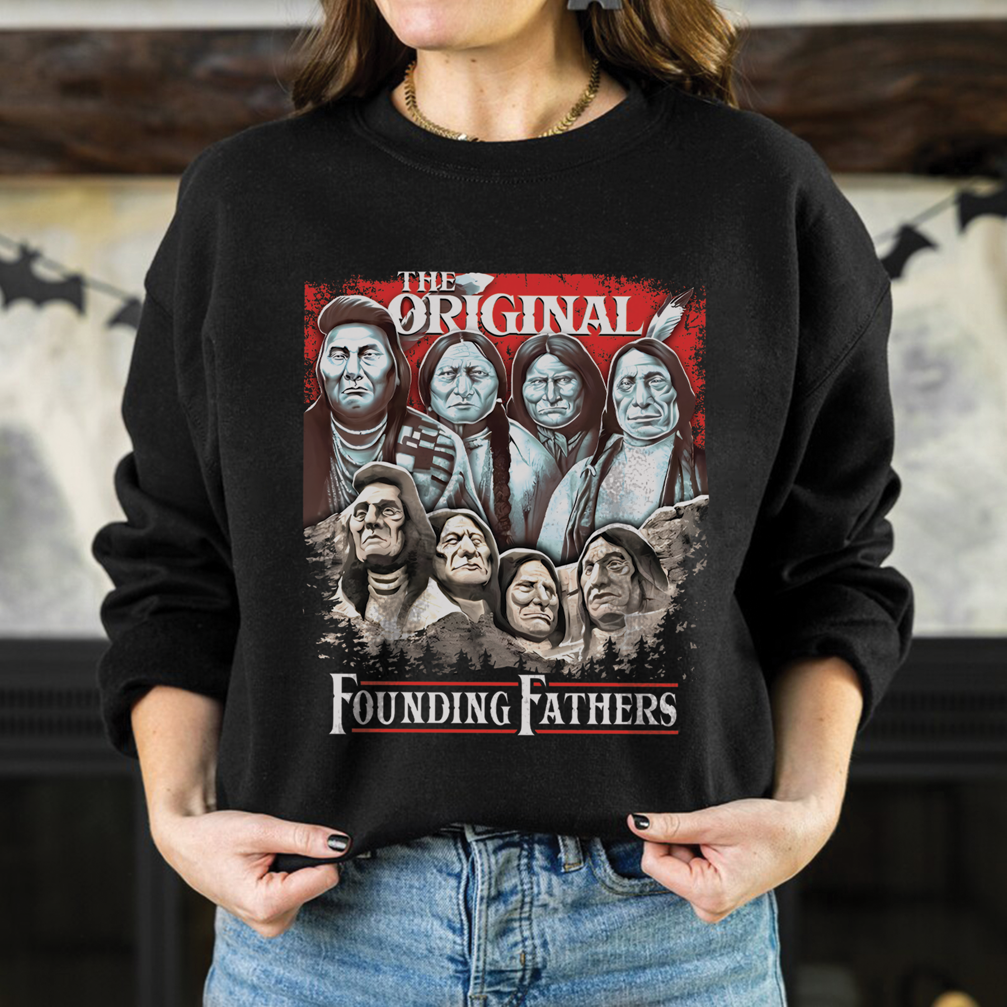 Native American The Original Founding Five Fathers Unisex T-Shirt/Hoodie/Sweatshirt 168