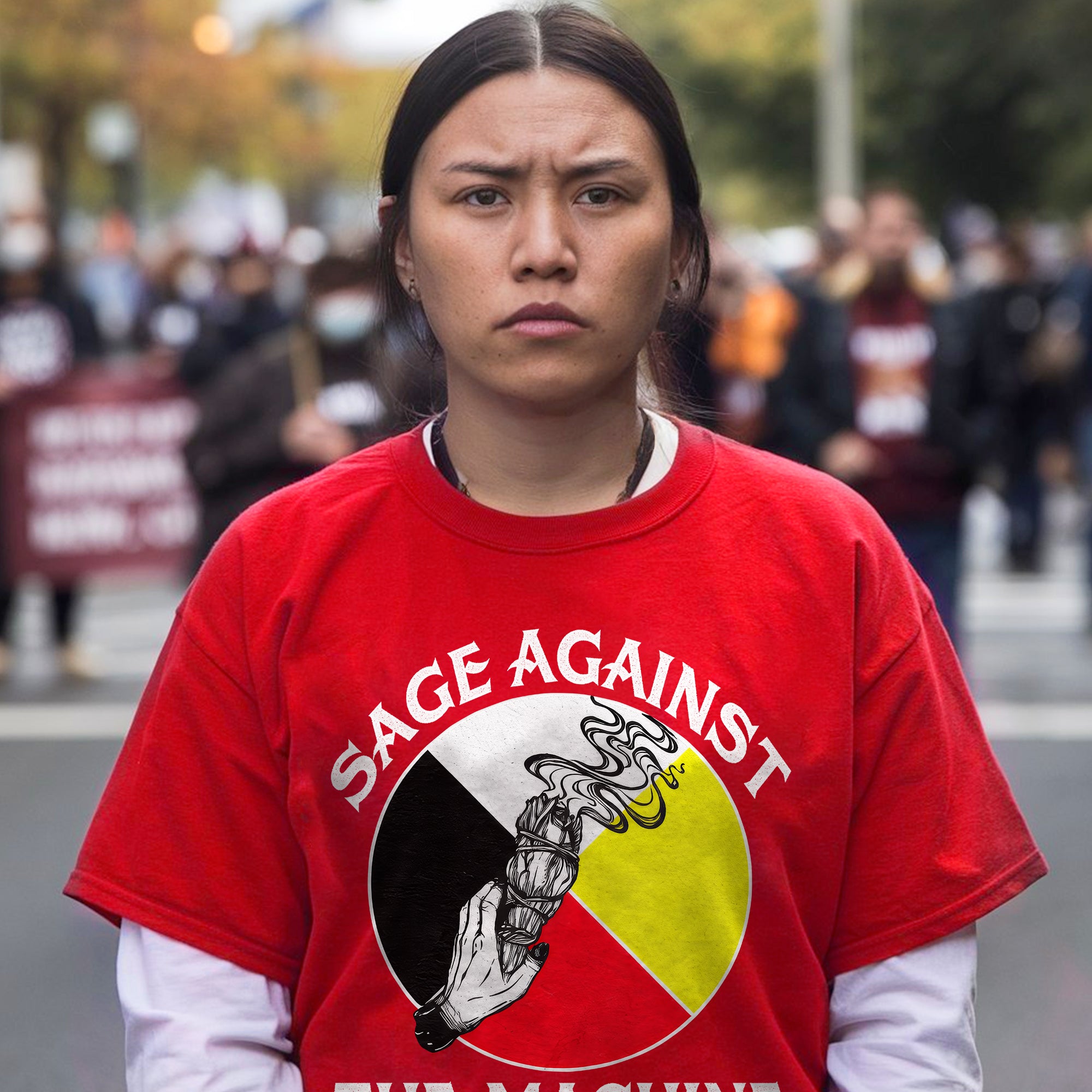 Sage Against The Machine Spiritual Power and Resistance Unisex T-shirt/T-shirt V-Neck/Hoodie/Sweatshirt 363