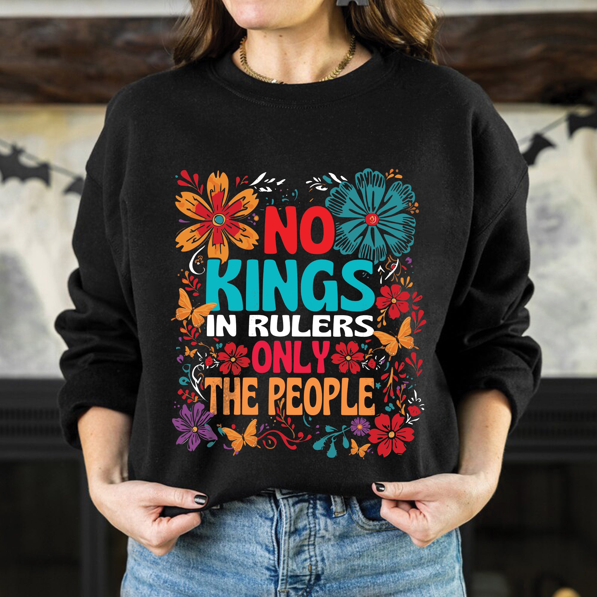No Kings In Rulers Only The People Unisex T-Shirt/T-Shirt V-Neck/Hoodie/Sweatshirt