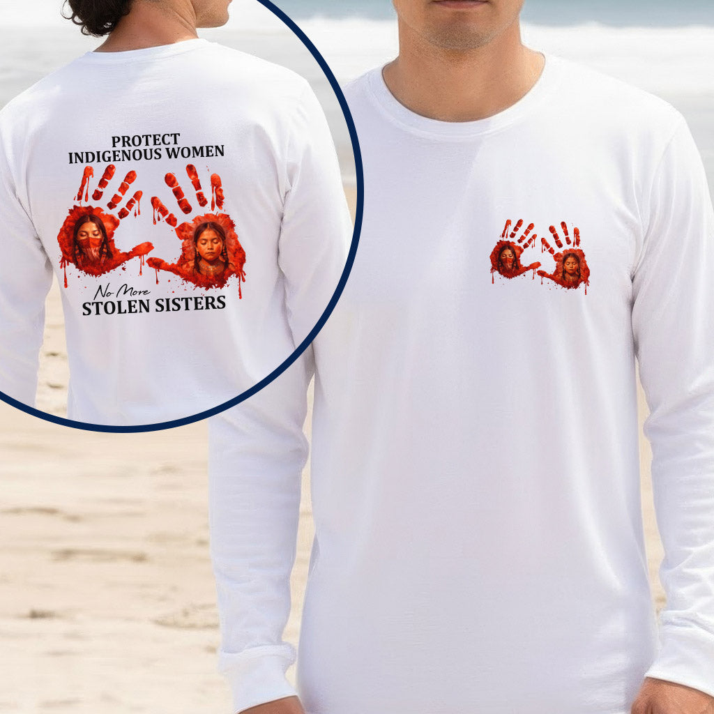 [Two Sides] Protect Indigenous Women No More Stolen Sisters Unisex Tank Top/Long Sleeve/Hoodie Zip