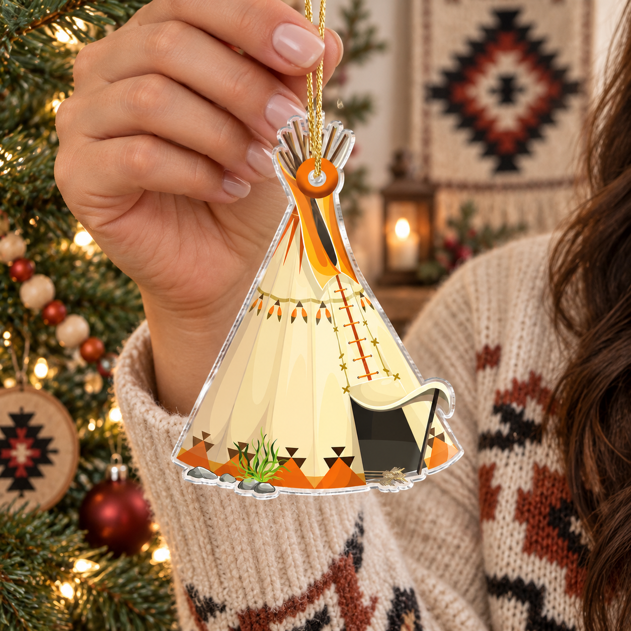 Tipi Native American - Unique Gift Decor Flat Acrylic