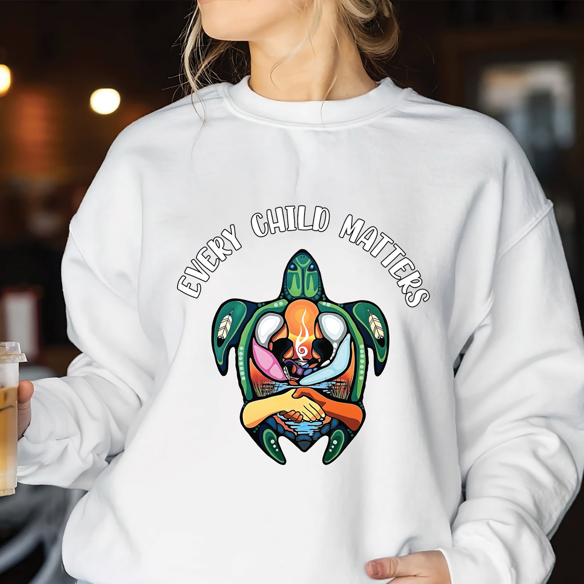 Turtle of Unity, Hands of Remembrance - For Every Child Matters Unisex T-Shirt/Hoodie/Sweatshirt 174