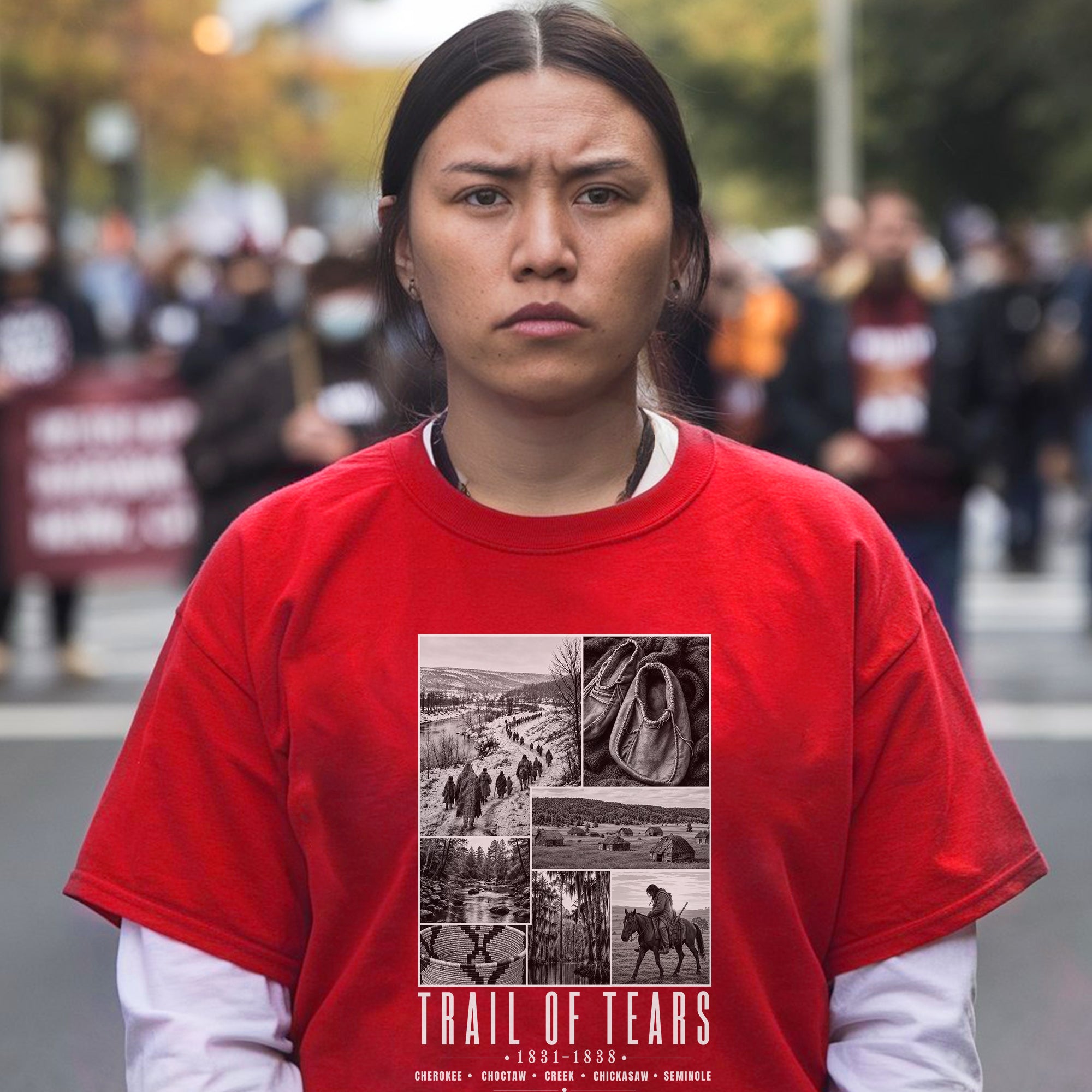 Trail of Tears Remembrance – Native American History & Heritage Unisex T-shirt/T-shirt V-neck/Hoodie/Sweatshirt