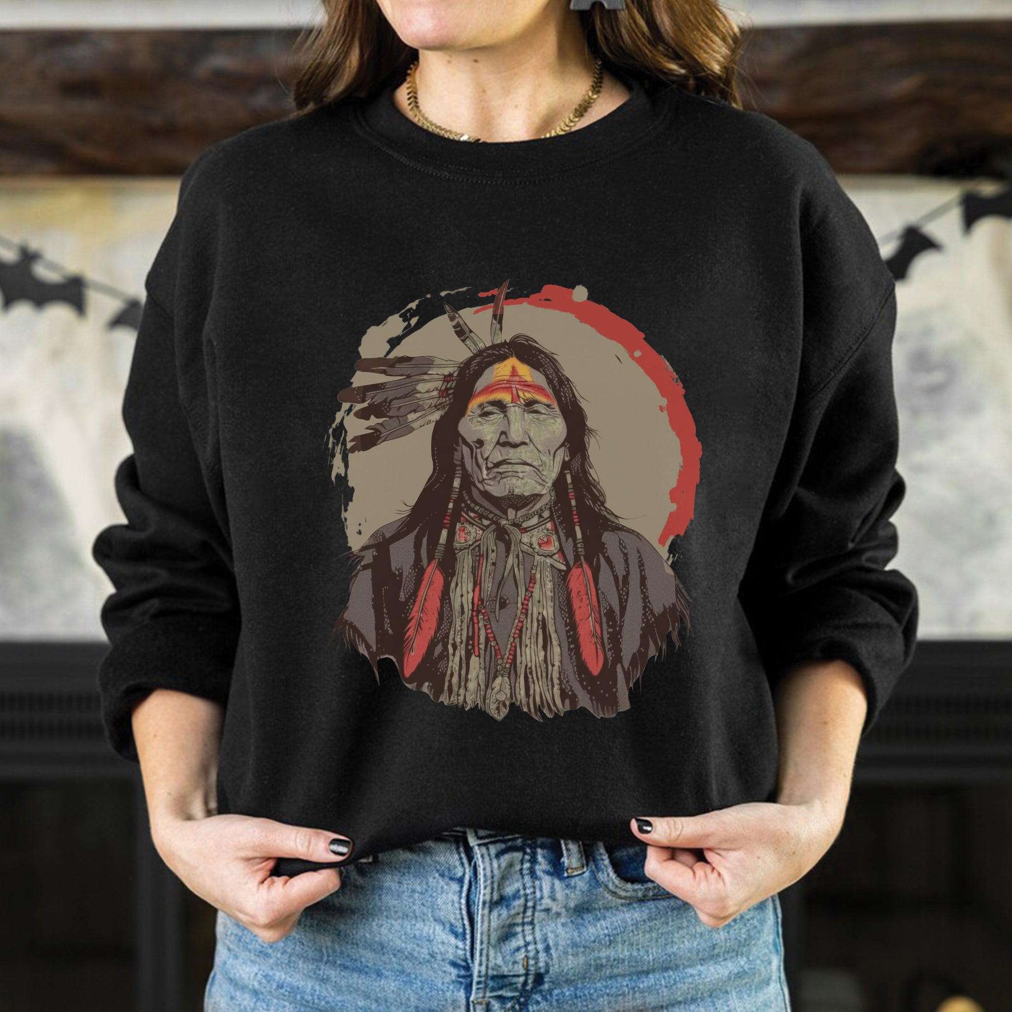 Spirit of the Warrior Chief Unisex T-Shirt/T-Shirt V-Neck/Hoodie/Sweatshirt