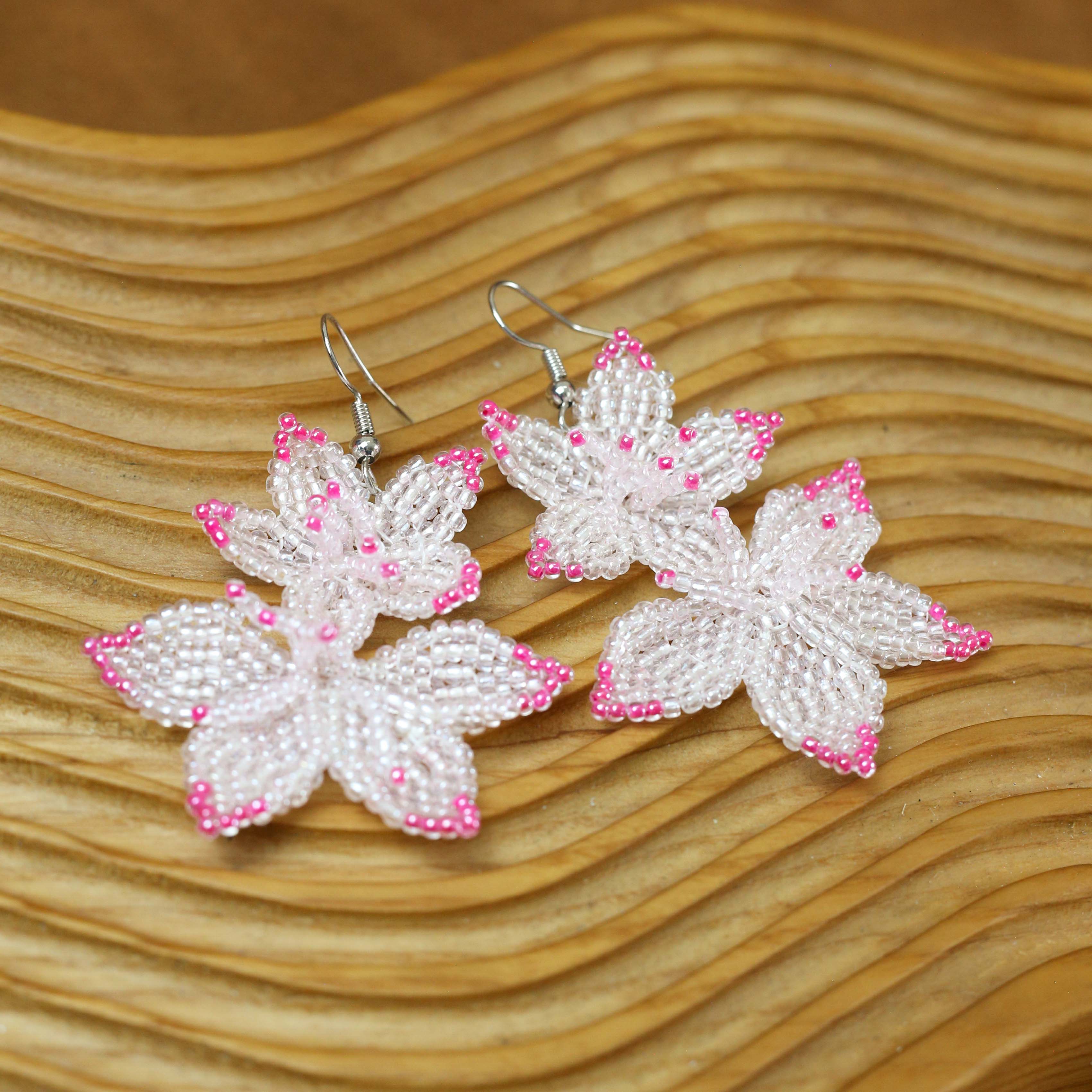 SALE 50% OFF - Native Blossom Beadwork Earrings