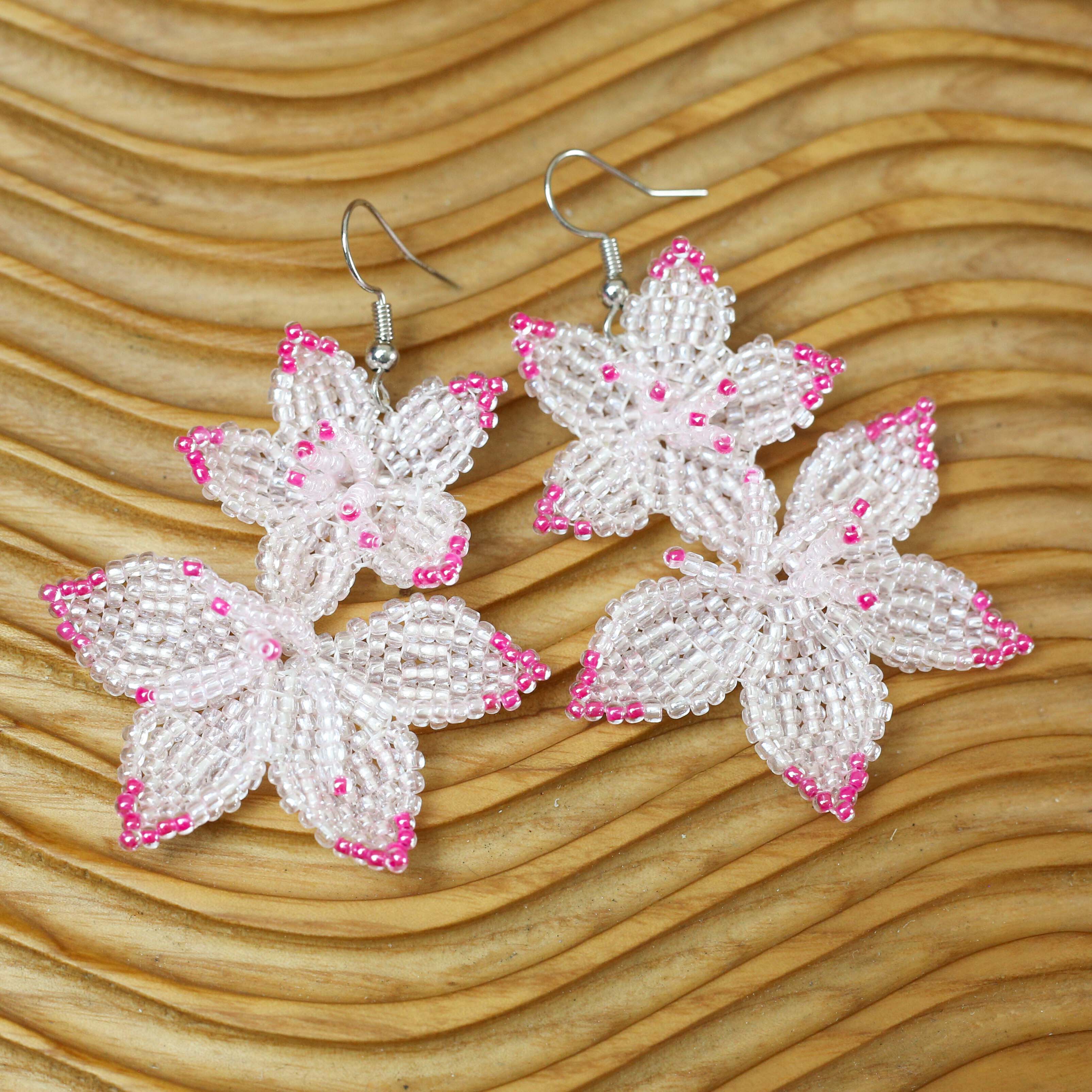 SALE 50% OFF - Native Blossom Beadwork Earrings