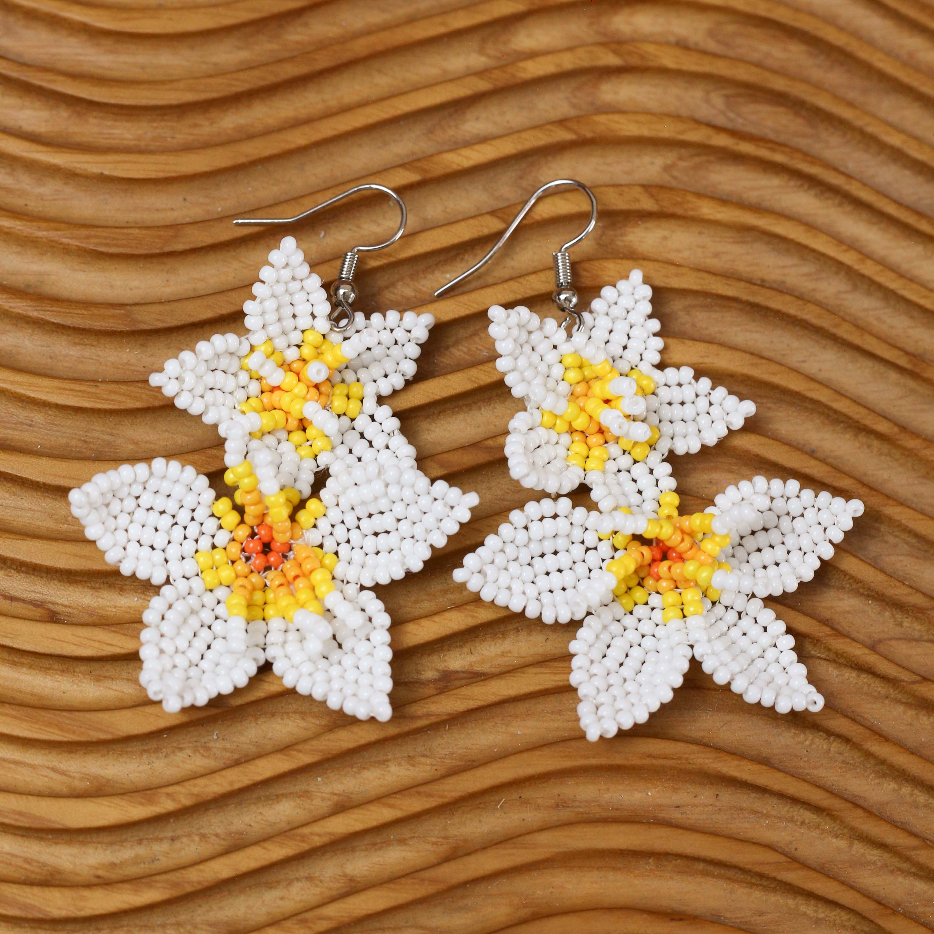 SALE 50% OFF - Native Blossom Beadwork Earrings
