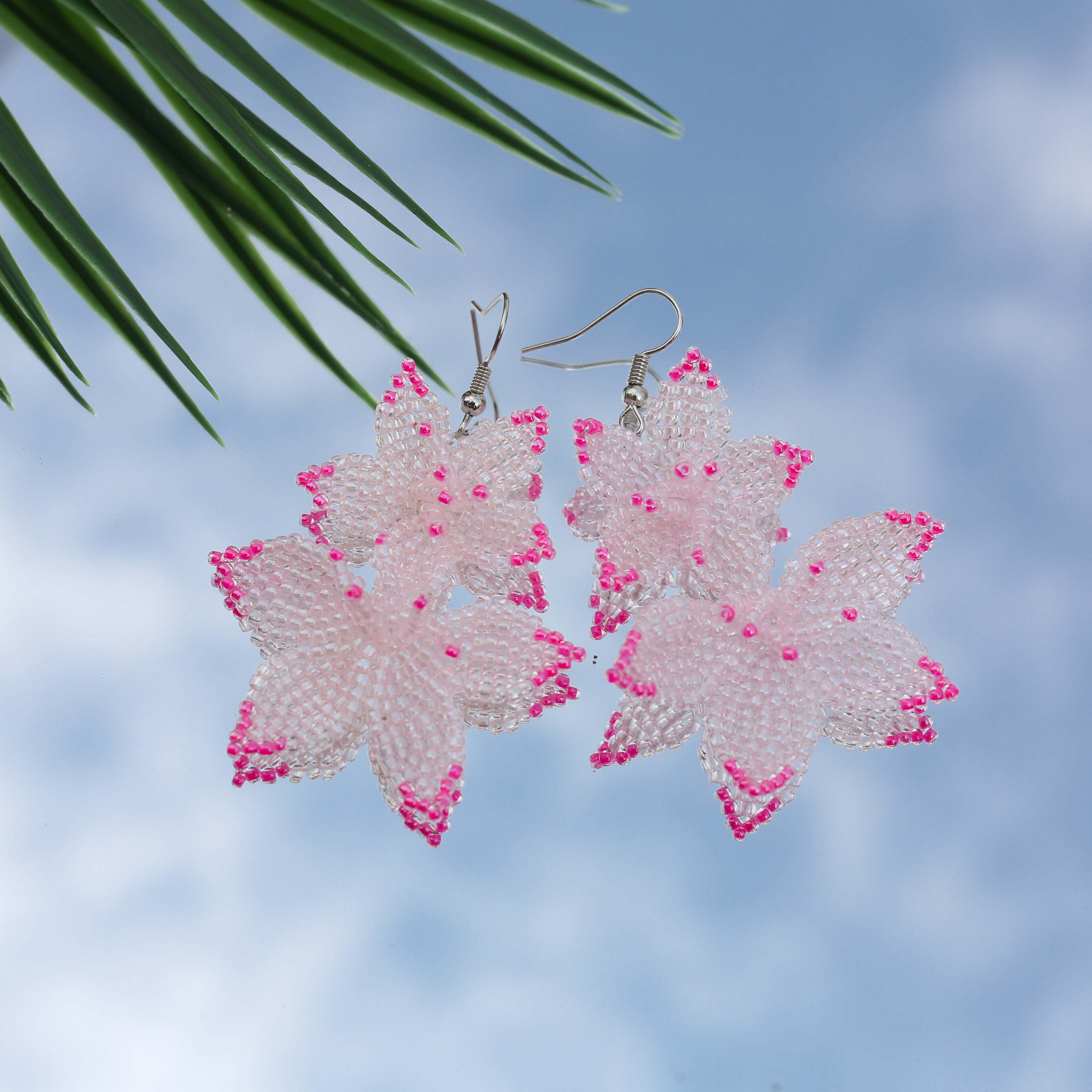 SALE 50% OFF - Native Blossom Beadwork Earrings