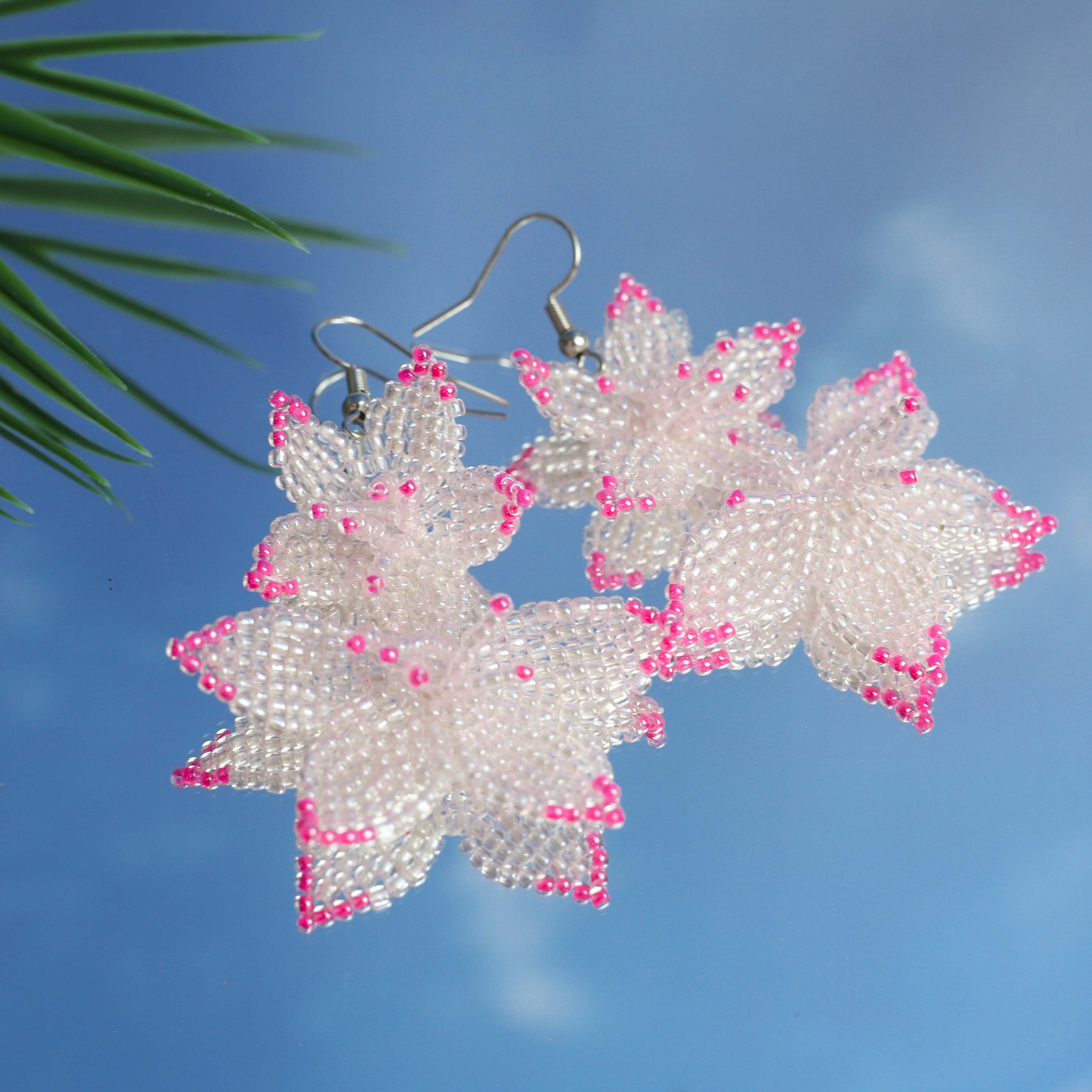 SALE 50% OFF - Native Blossom Beadwork Earrings