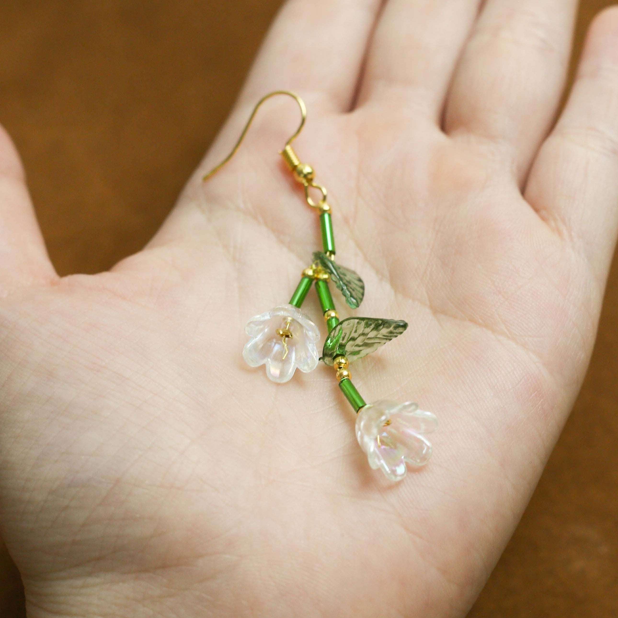 Handcrafted Floral Dangle Earrings