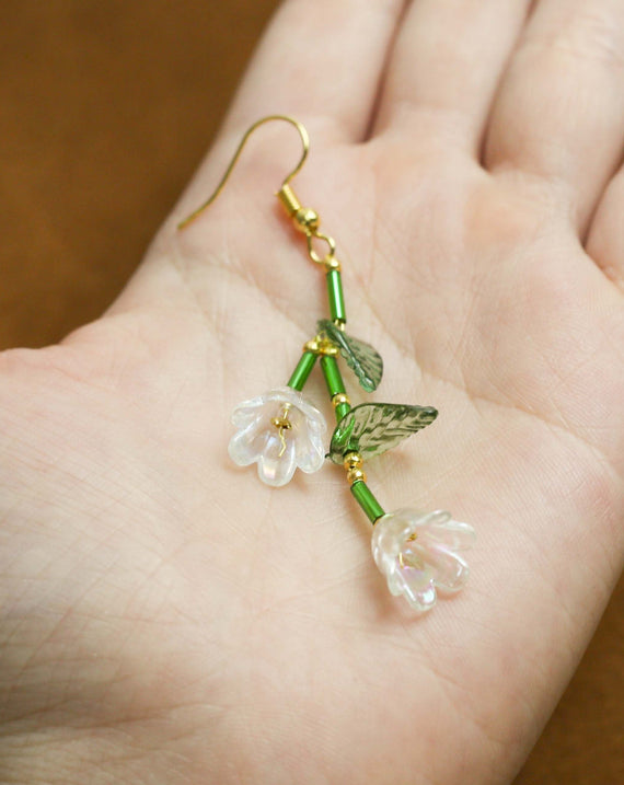 Handcrafted Floral Dangle Earrings