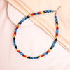 SALE 50% OFF - Dark Blue Beaded Long Necklace Handmade Native American Style for Women