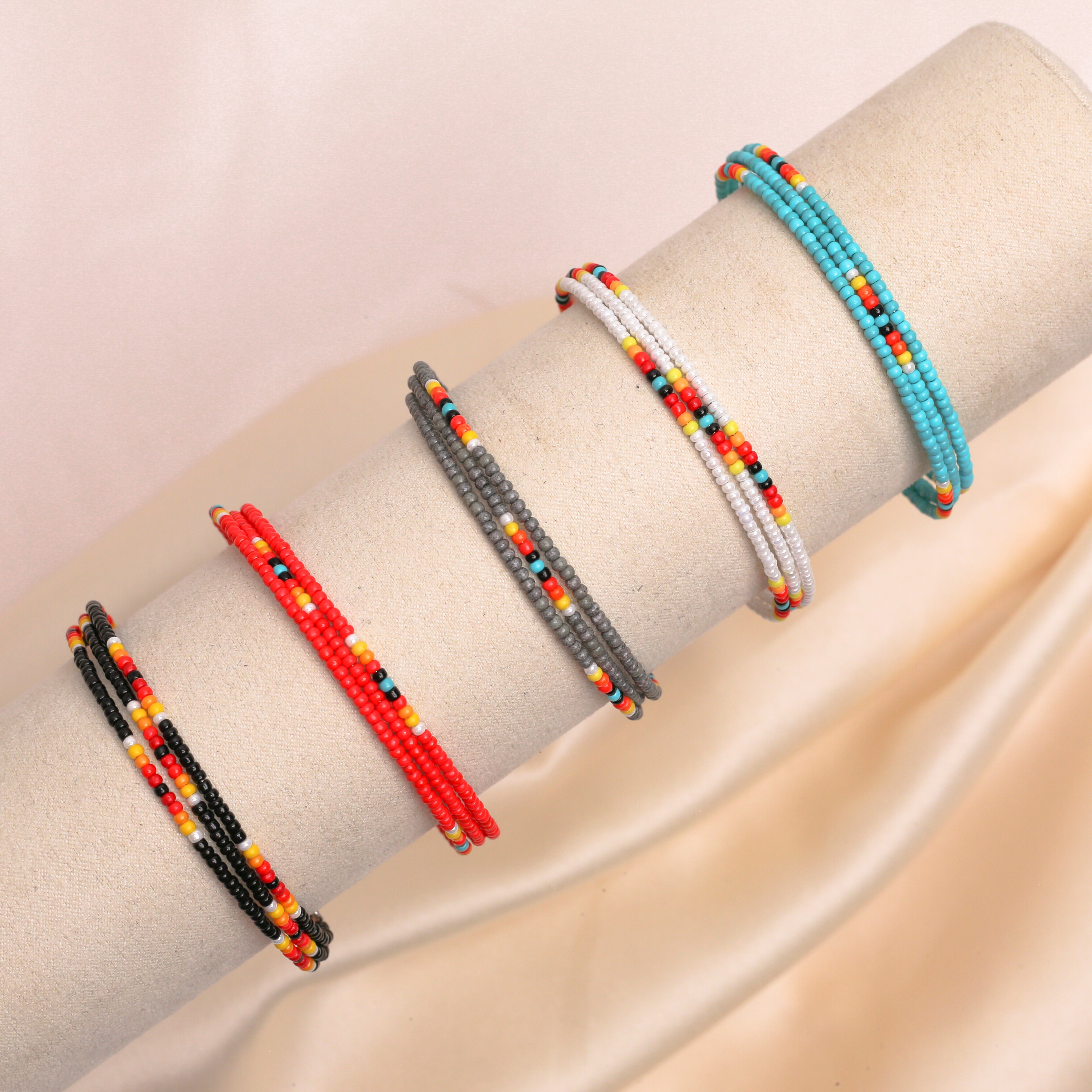 Elite Black Dusk Bejeweled Women Bracelet Native American Style