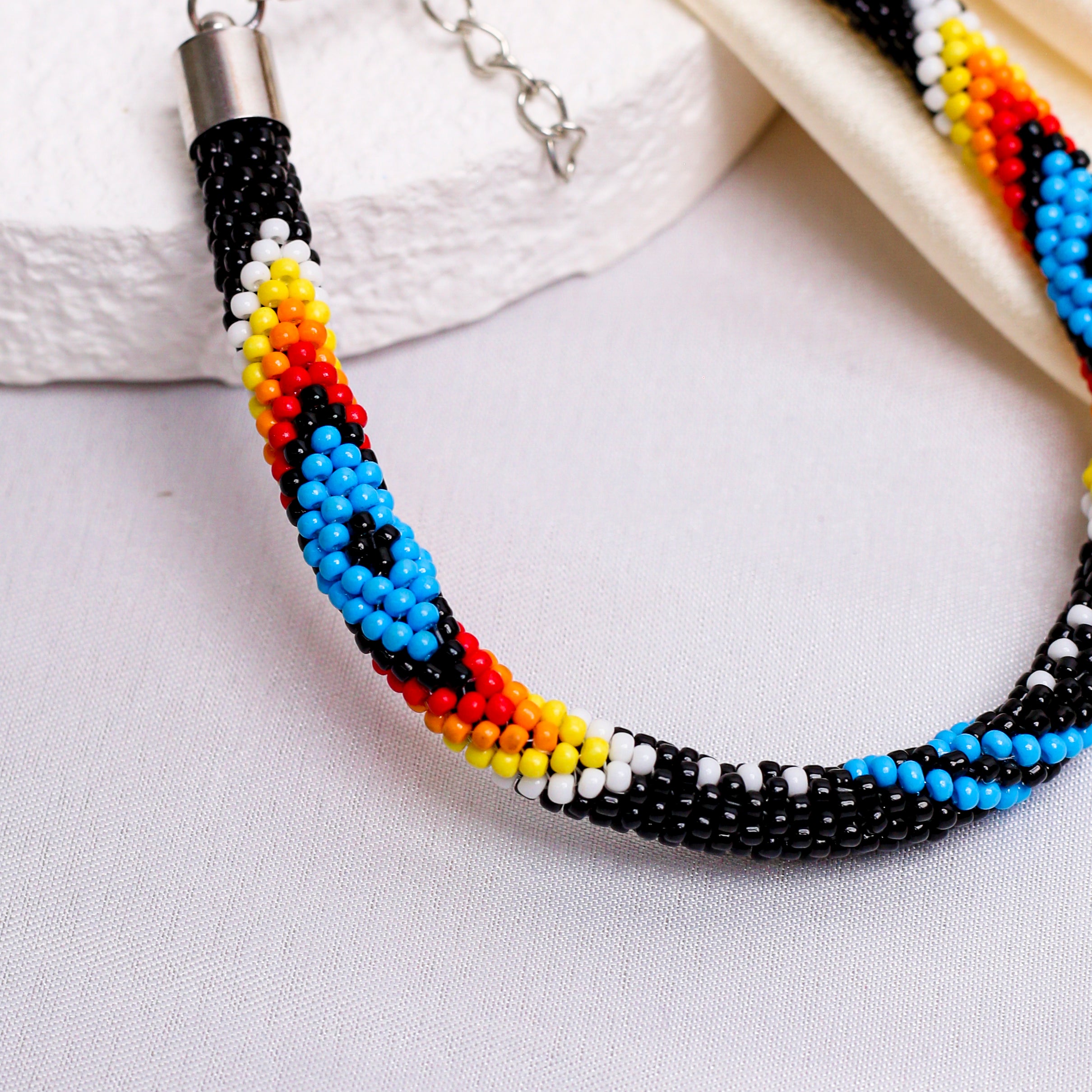 SALE 50% OFF - Women's Handmade Black Dusk Beaded Bracelet