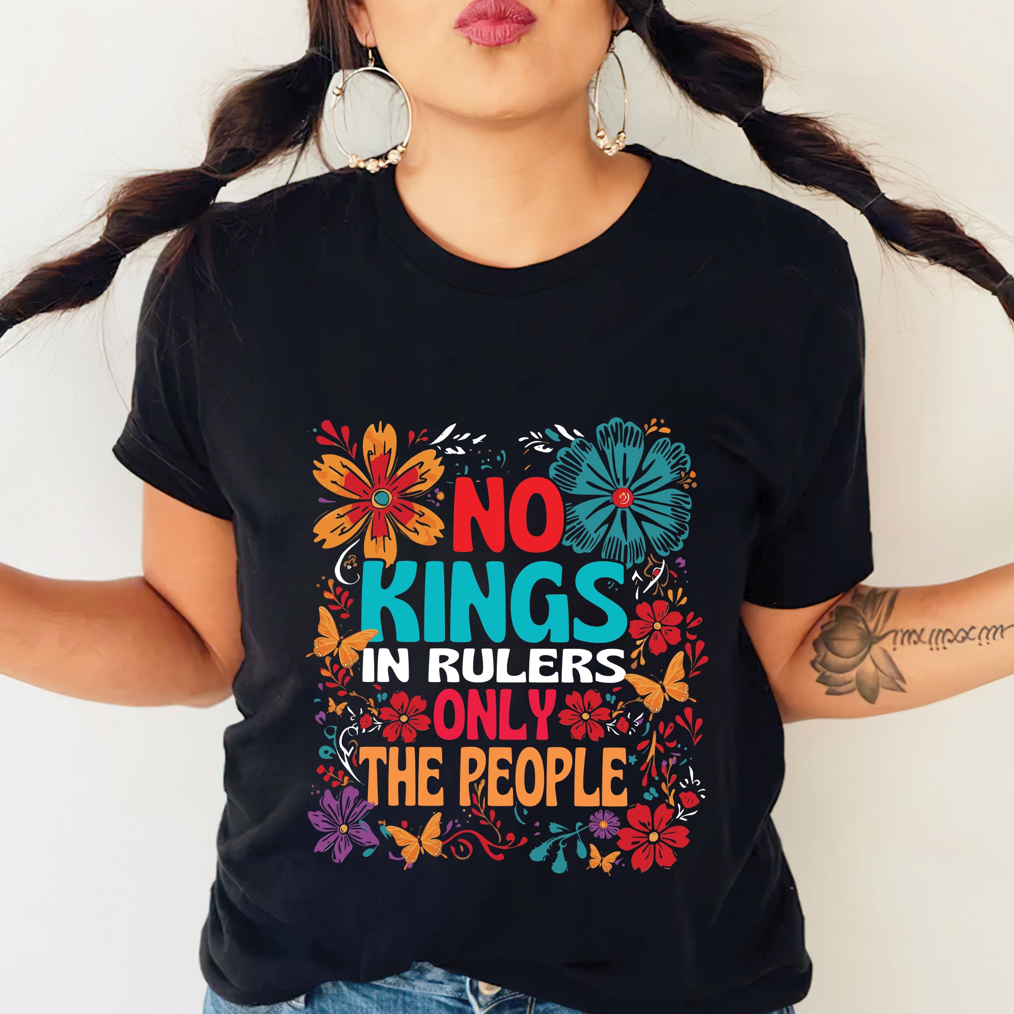No Kings In Rulers Only The People Unisex T-Shirt/T-Shirt V-Neck/Hoodie/Sweatshirt