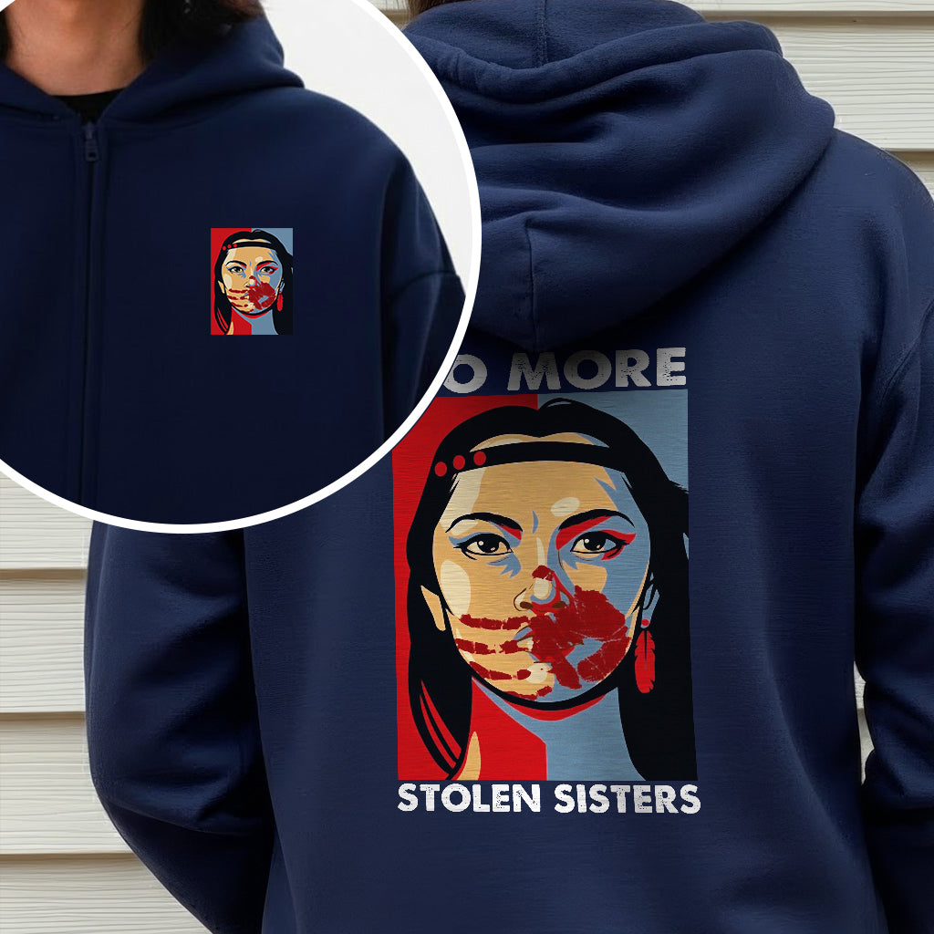 [Two Sides] No More Stolen Sisters MMIW Awareness Unisex Tank Top/Long Sleeve/Hoodie Zip