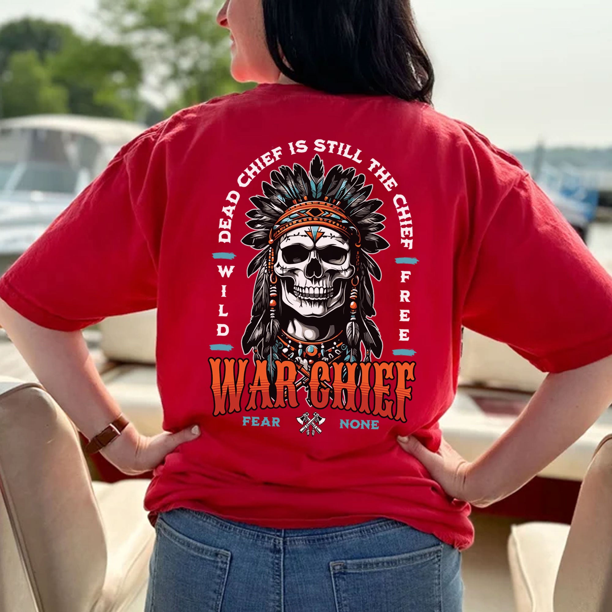 Native American Dead Chief Is Still The Chief Unisex T-Shirt/Hoodie/Sweatshirt Two Sides