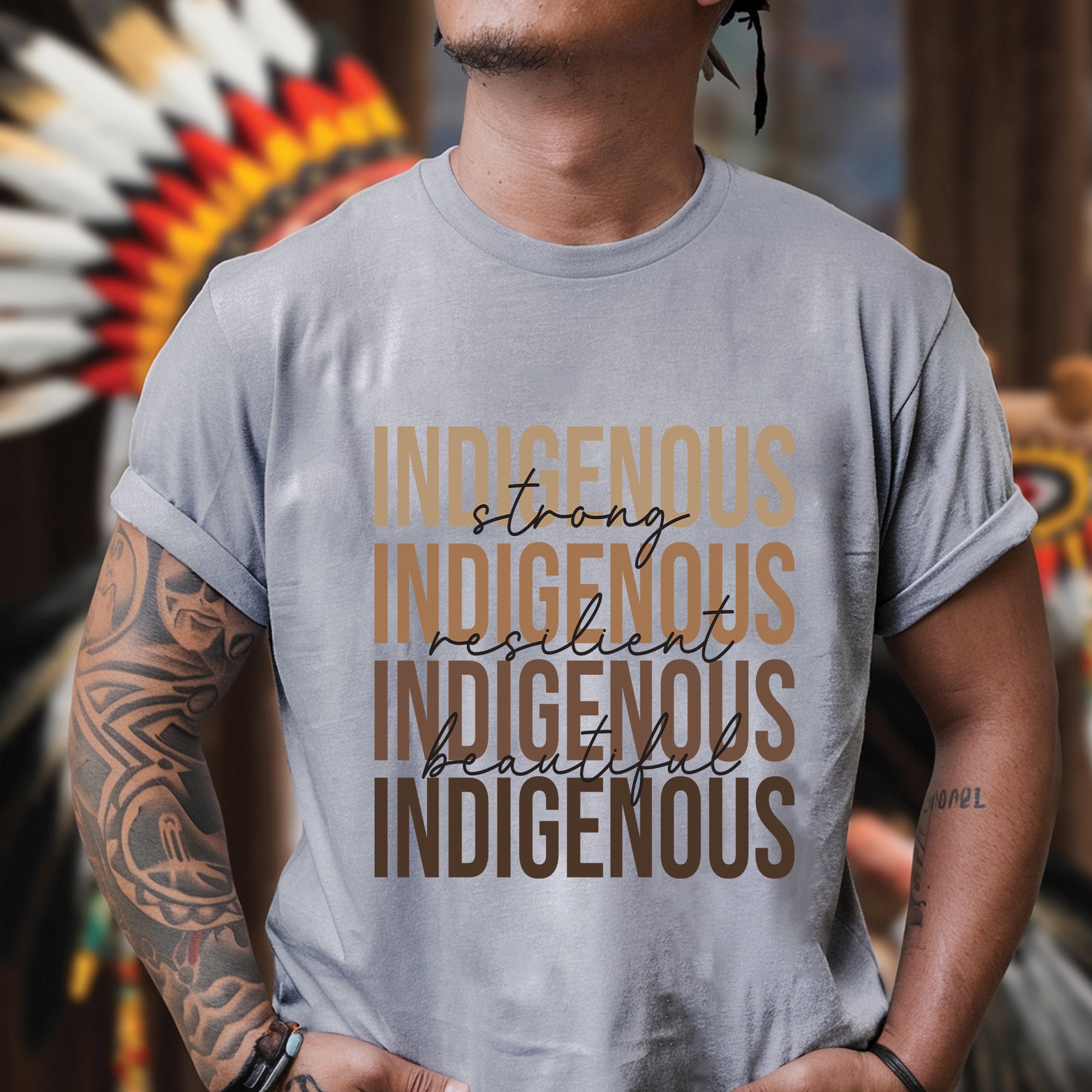 Strong Resilient Beautiful Indigenous Unisex T-Shirt/T-Shirt V-Neck/Hoodie/Sweatshirt