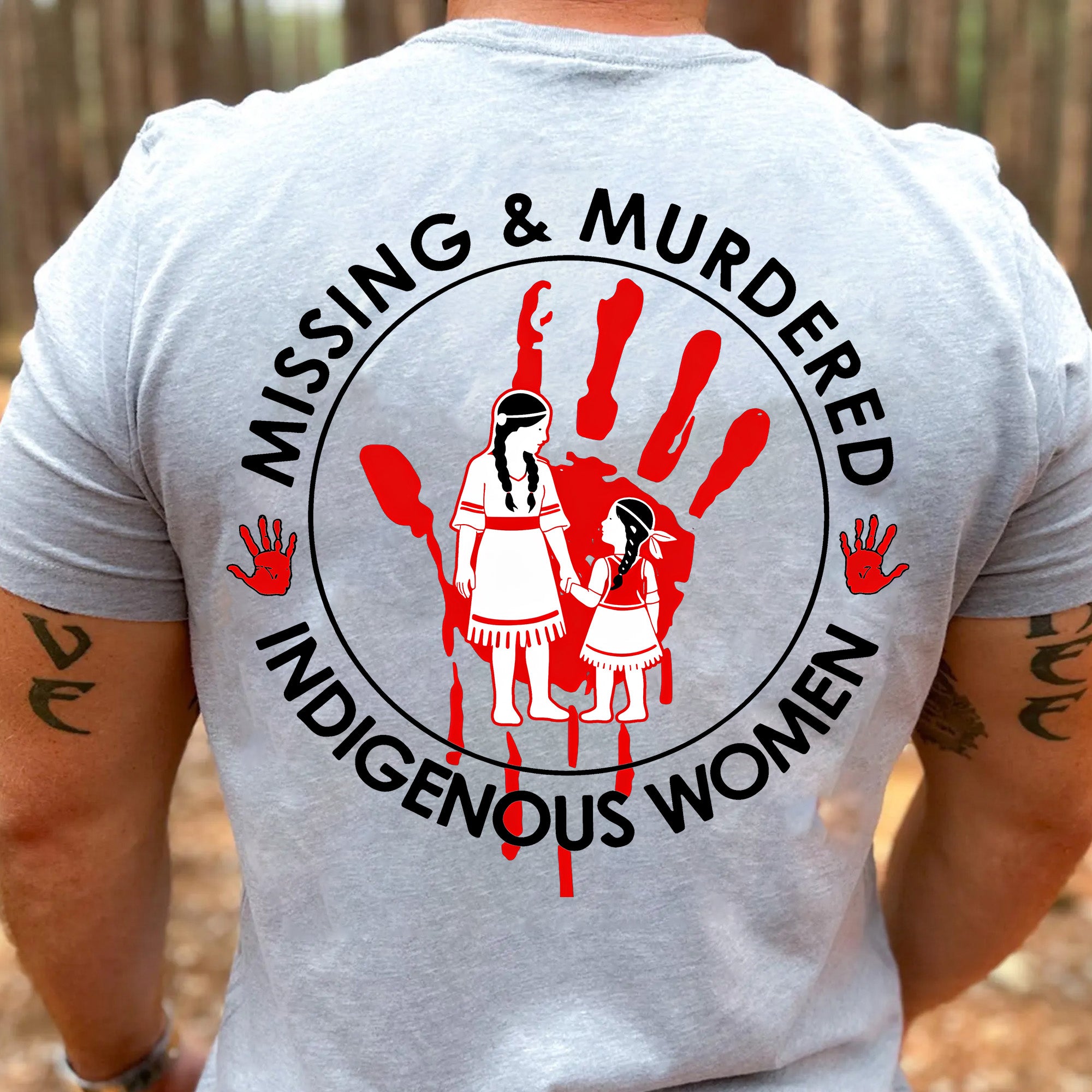 [Two Sides] Missing and Murdered Indigenous Women Unisex T-shirt/T-shirt V-Neck/Hoodie/Sweatshirt - N396