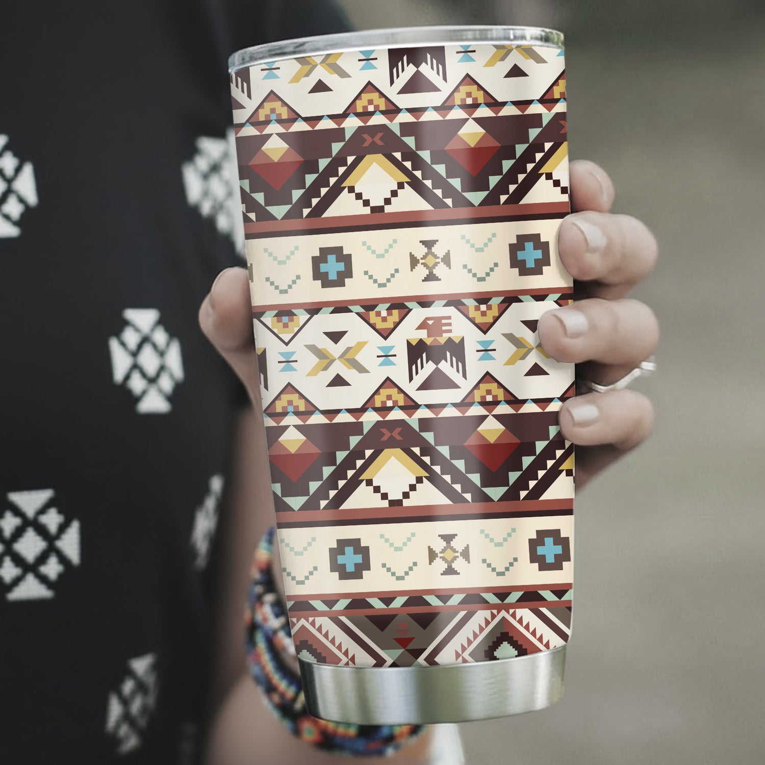 Aztec Navajo Tumbler Stainless Steel Drinking Cup