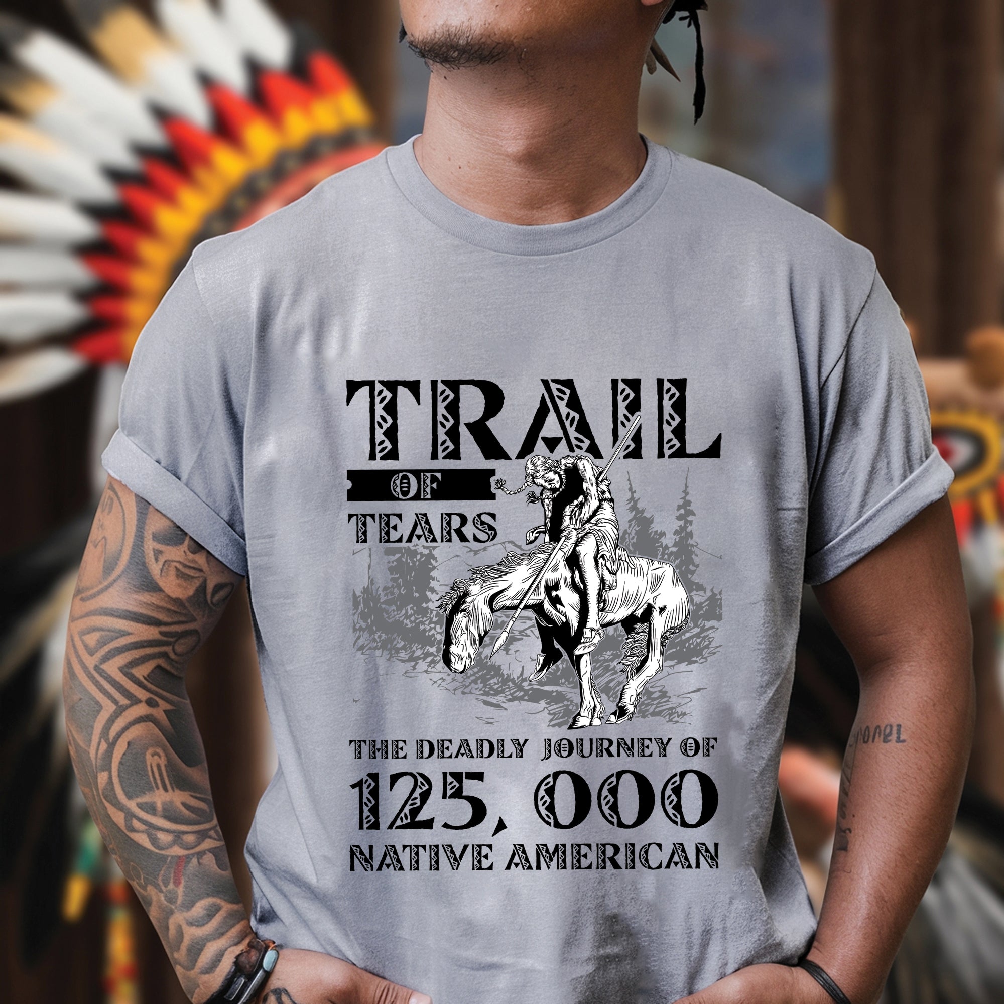 Trail of Tears The Deadly Journey Unisex T-Shirt/T-Shirt V-Neck/Hoodie/Sweatshirt 14