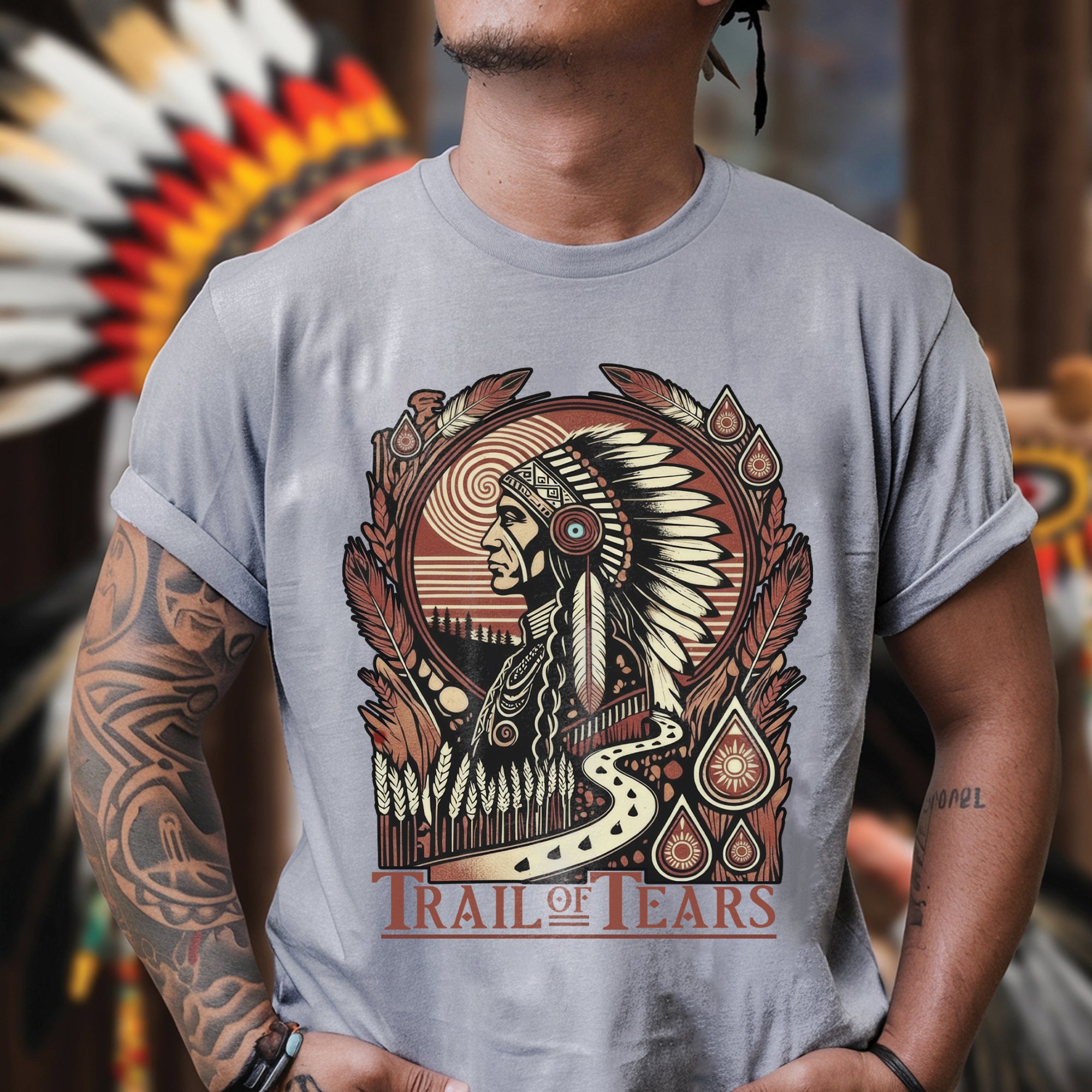 Trail of Tears The Deadly Journey Unisex T-Shirt/T-Shirt V-Neck/Hoodie/Sweatshirt N18