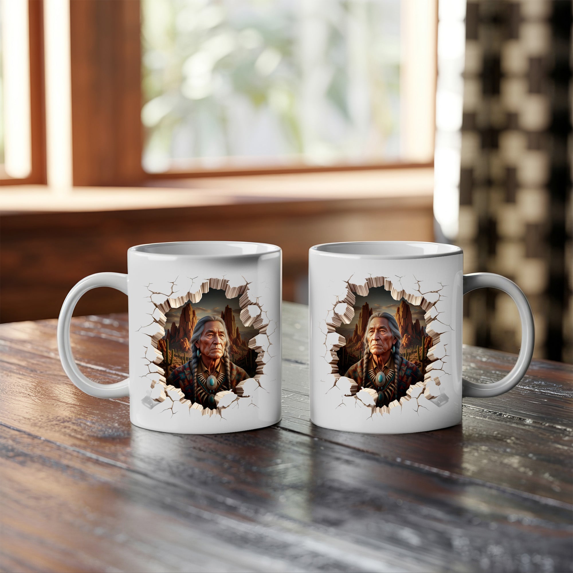 Guardian of the Sacred Desert Native American Heritage Mug