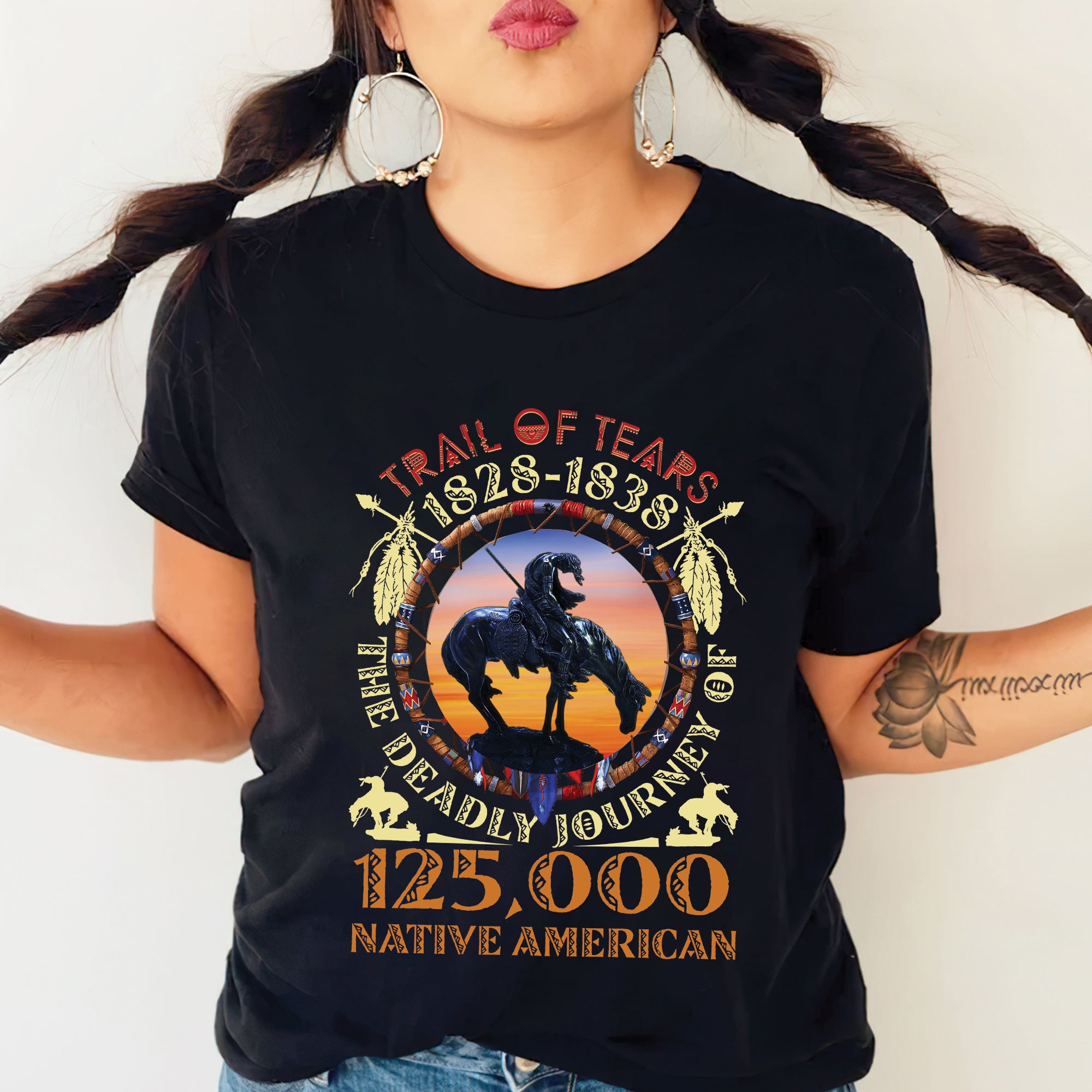 Trail Of Tears - THE DEADLY JOURNEY OF 125000 Native American Unisex T-Shirt/Hoodie/Sweatshirt
