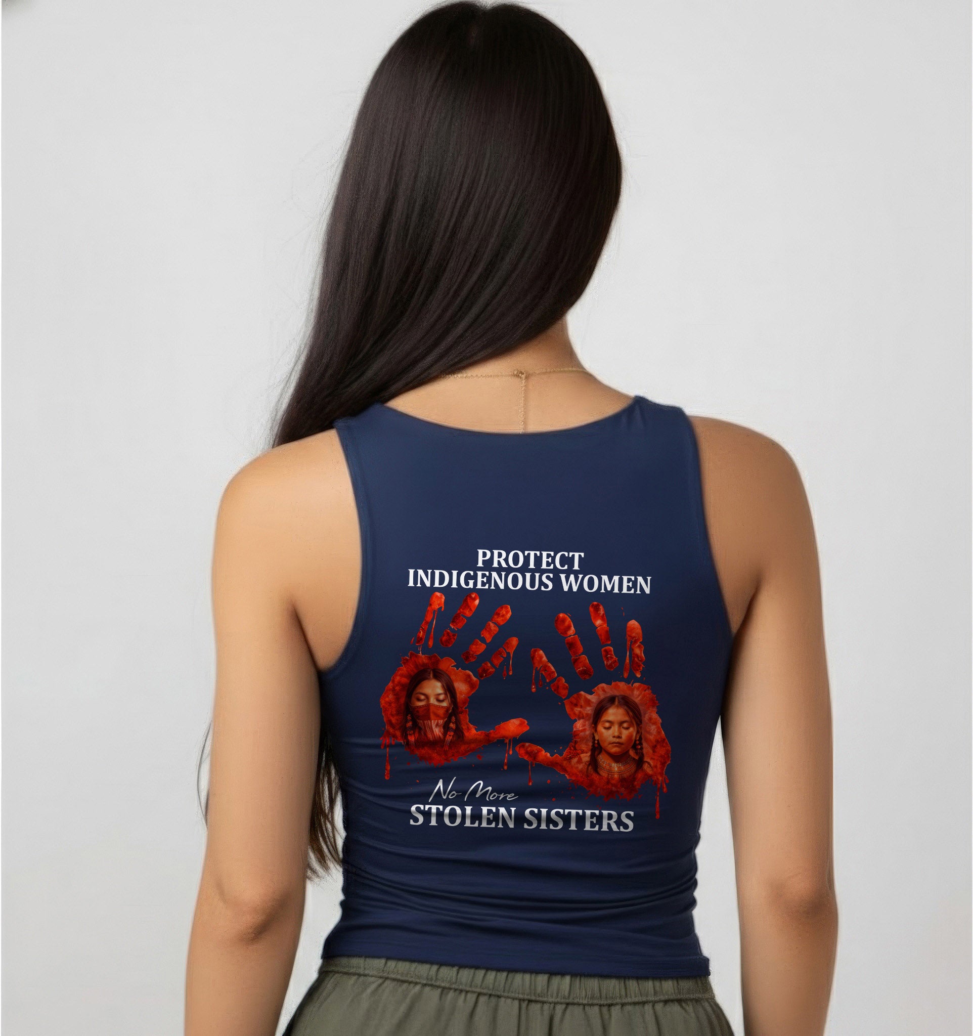 [Two Sides] Protect Indigenous Women No More Stolen Sisters Unisex Tank Top/Long Sleeve/Hoodie Zip