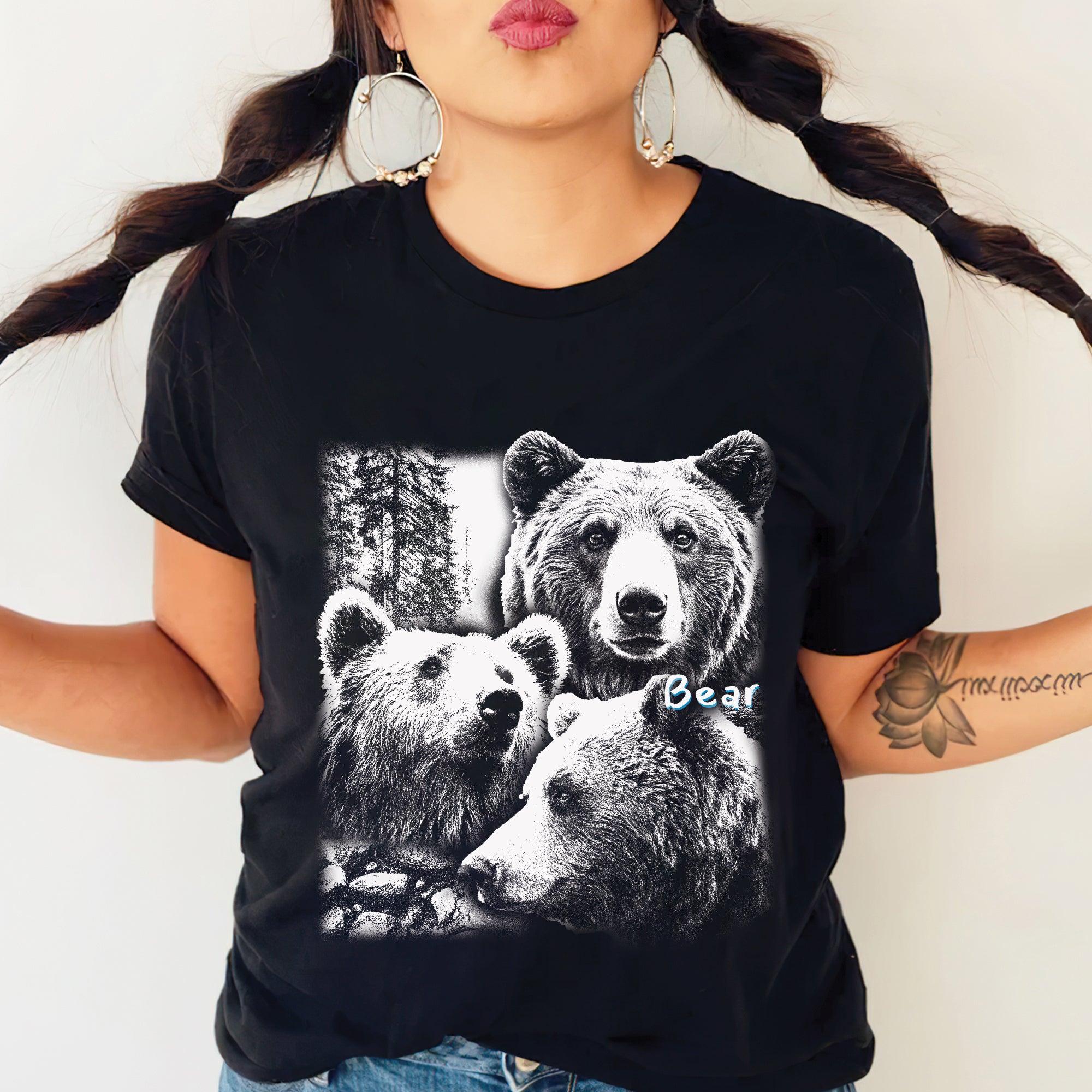 Sacred Bear Spirit Native American Indigenous Culture Unisex T-Shirt/T-Shirt V-Neck/Hoodie/Sweatshirt