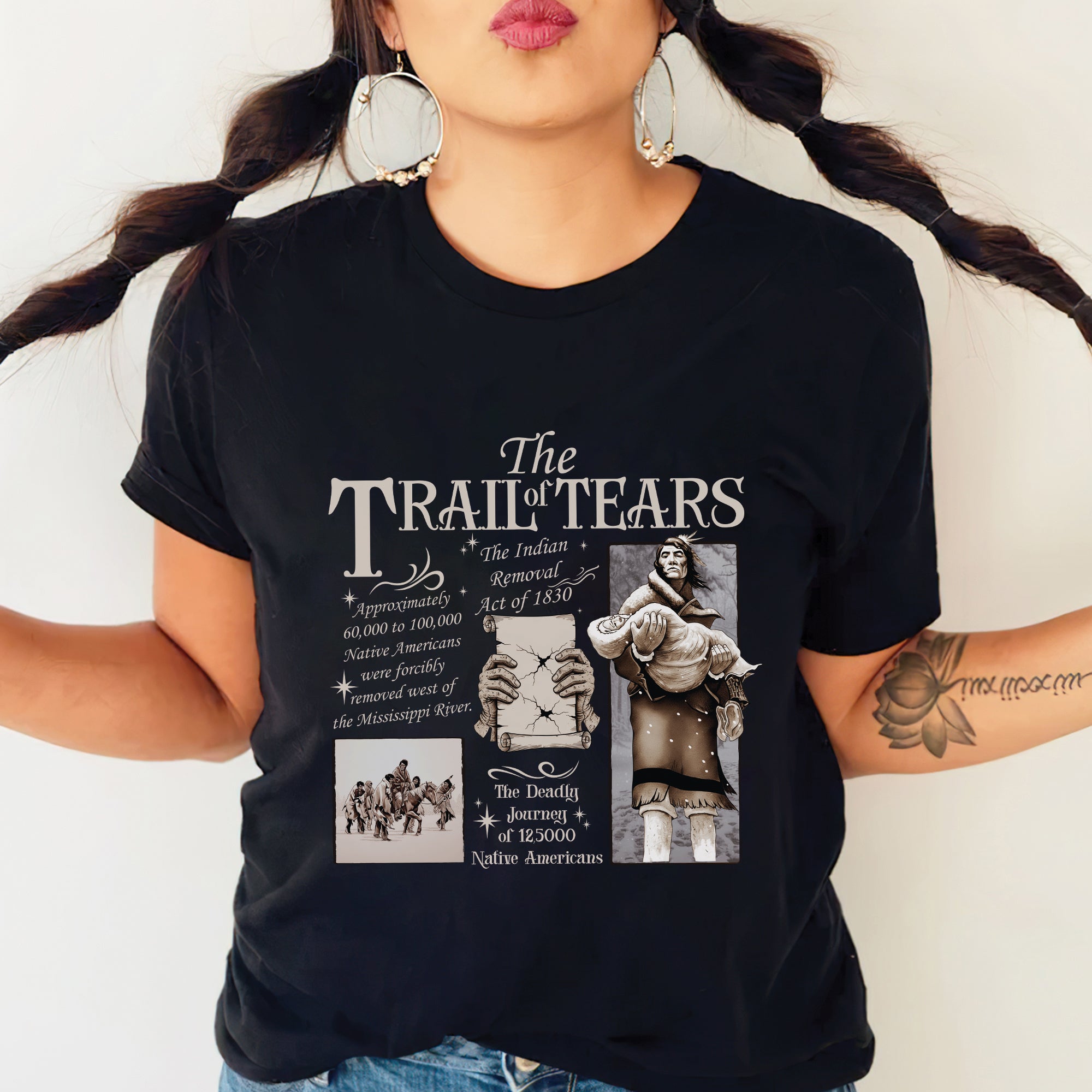 Trail of Tears – The Legacy of Resilience Unisex T-Shirt/T-Shirt V-Neck/Hoodie/Sweatshirt