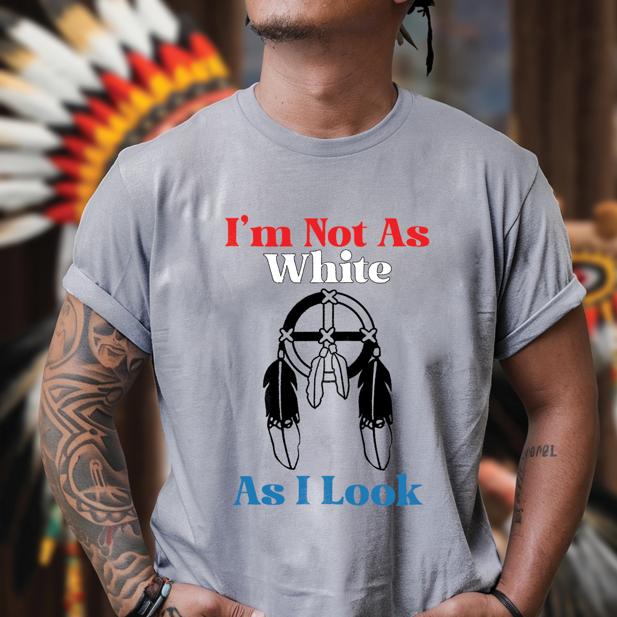 I'm Not As White As I Look Unisex T-Shirt/T-Shirt V-Neck/Hoodie/Sweatshirt