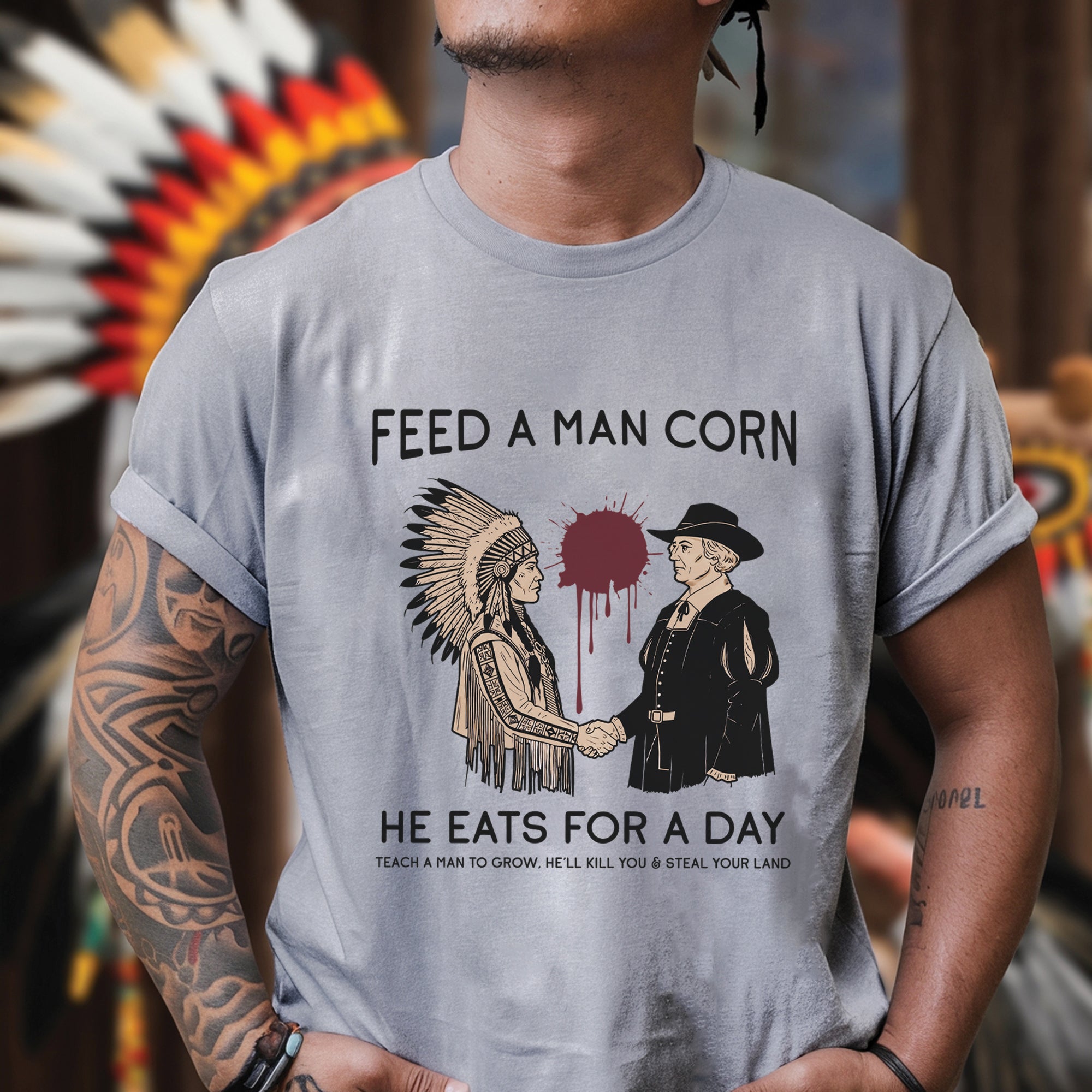 Feed A Man Corn Unisex T-Shirt/T-Shirt V-Neck/Hoodie/Sweatshirt