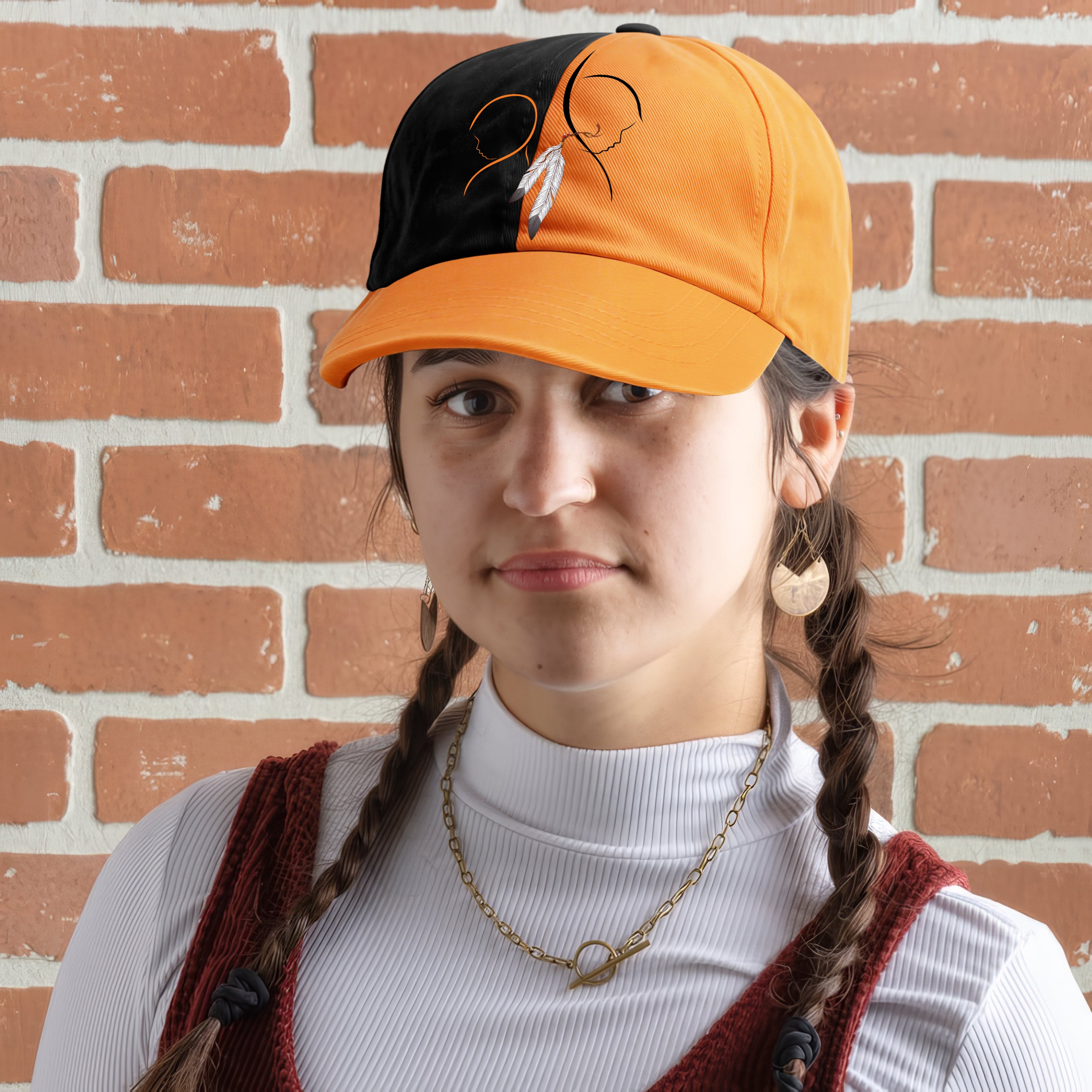 Every Child Matters Two Children For Orange Shirt Day Cap