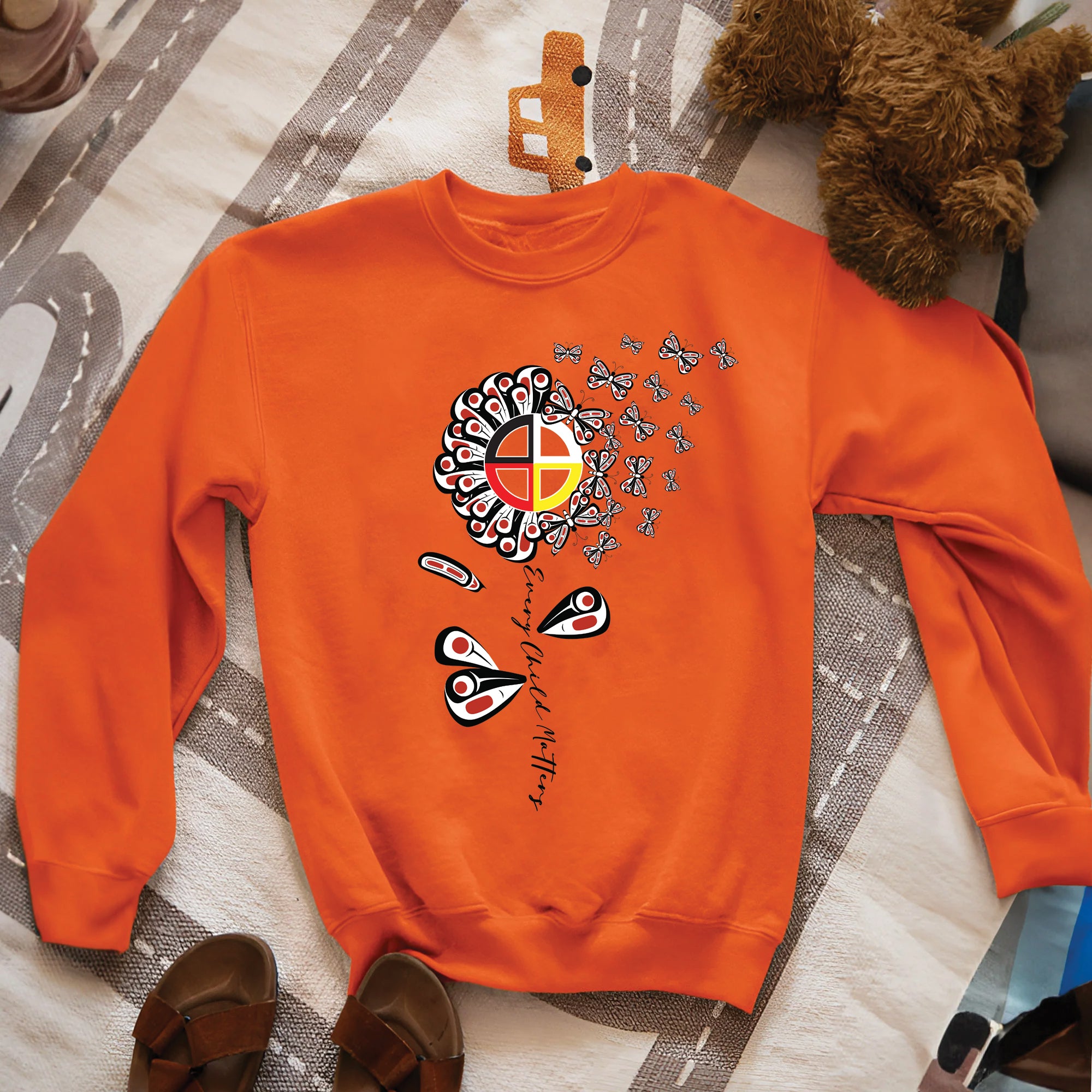Every Child Matters – Native American Medicine Wheel Butterfly Remembrance Unisex T-shirt/Hoodie/Sweatshirt