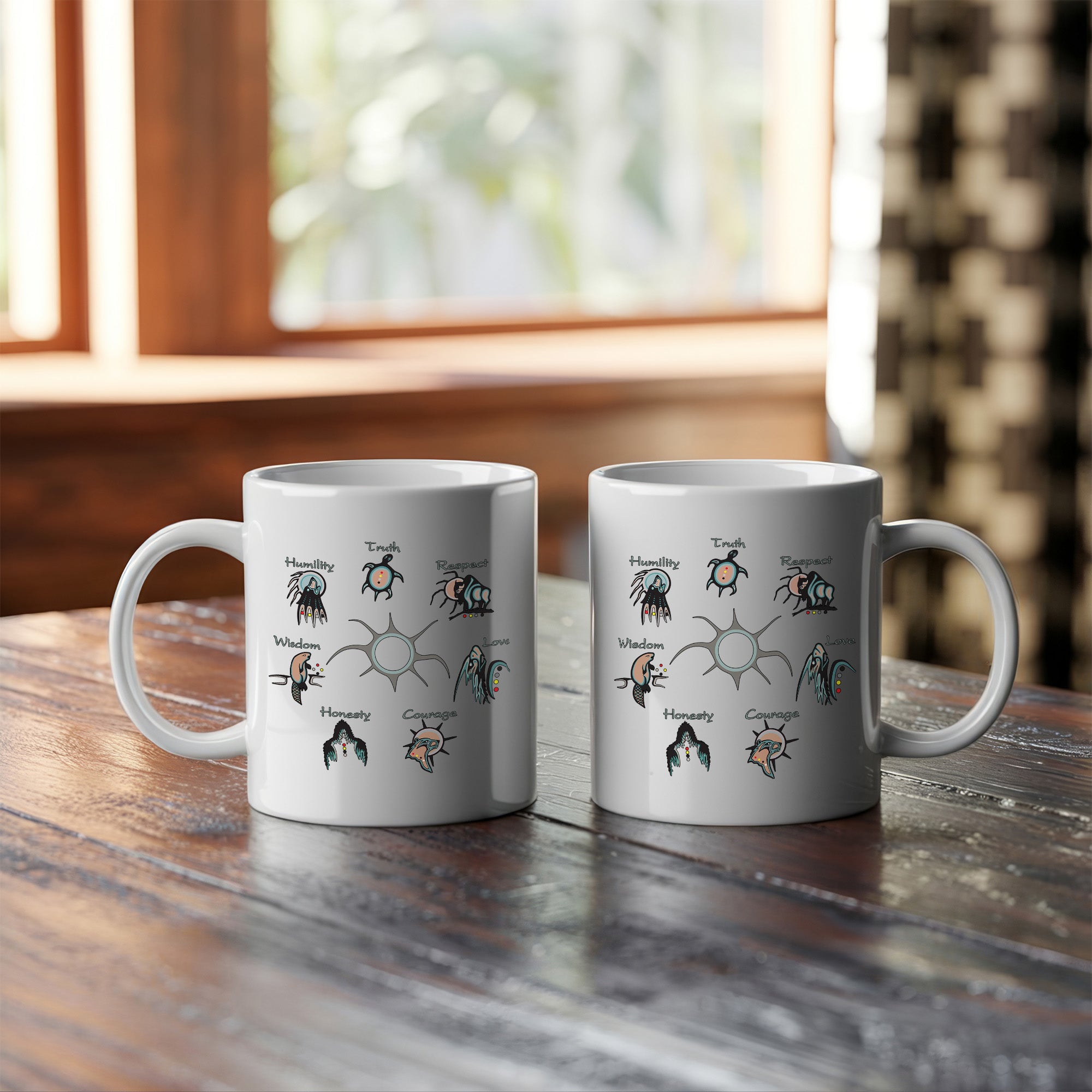 Seven Sacred Teachings Native American Heritage Coffee Mug