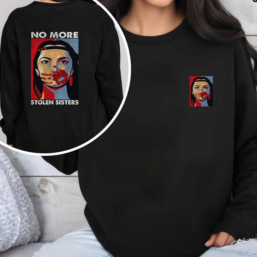 [Two Sides] No More Stolen Sisters MMIW Awareness Unisex Tank Top/Long Sleeve/Hoodie Zip
