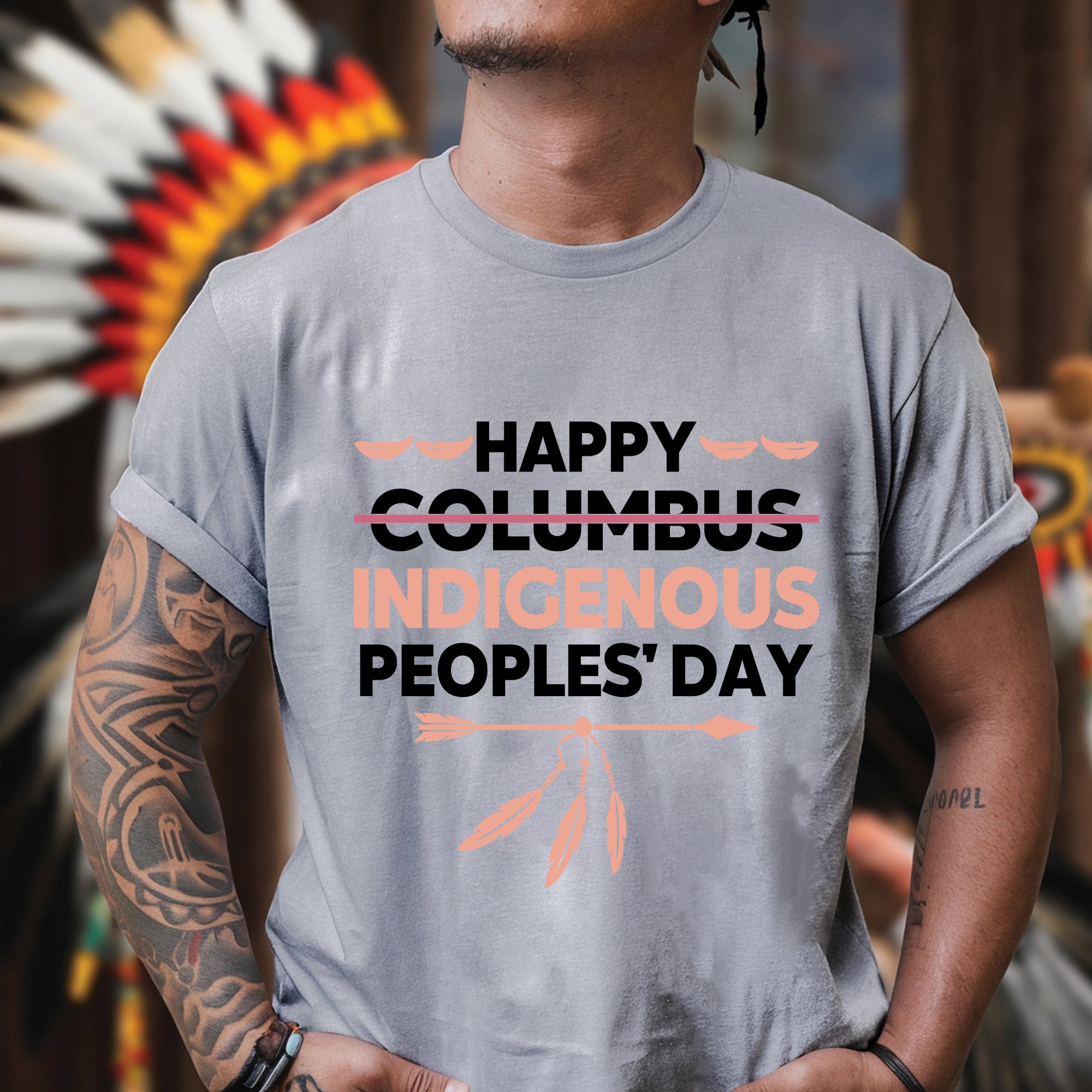 Happy Indigenous People's Day Unisex T-Shirt/T-Shirt V-Neck/Hoodie/Sweatshirt