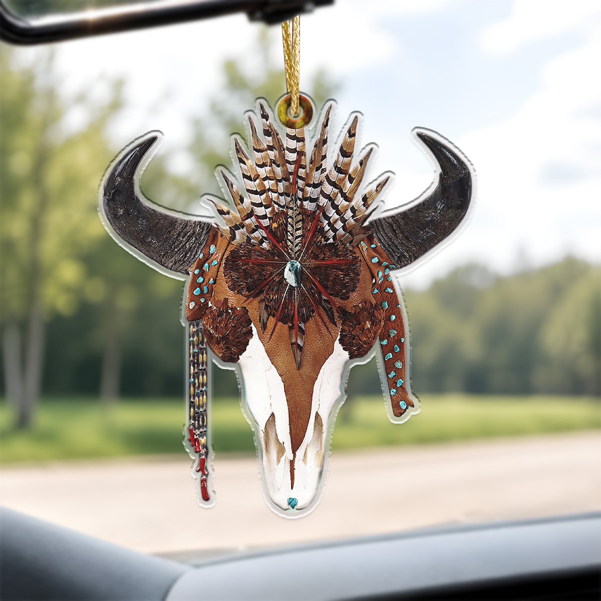 Buffalo Feather Native American - Unique Gift Decor Flat Acrylic