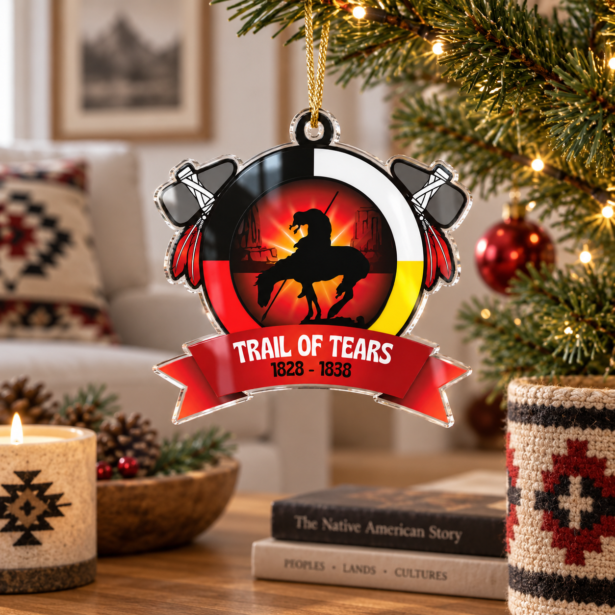 Trail of Tears Memorial Ornament 1828–1838 Unique Gift Decor Flat Acrylic