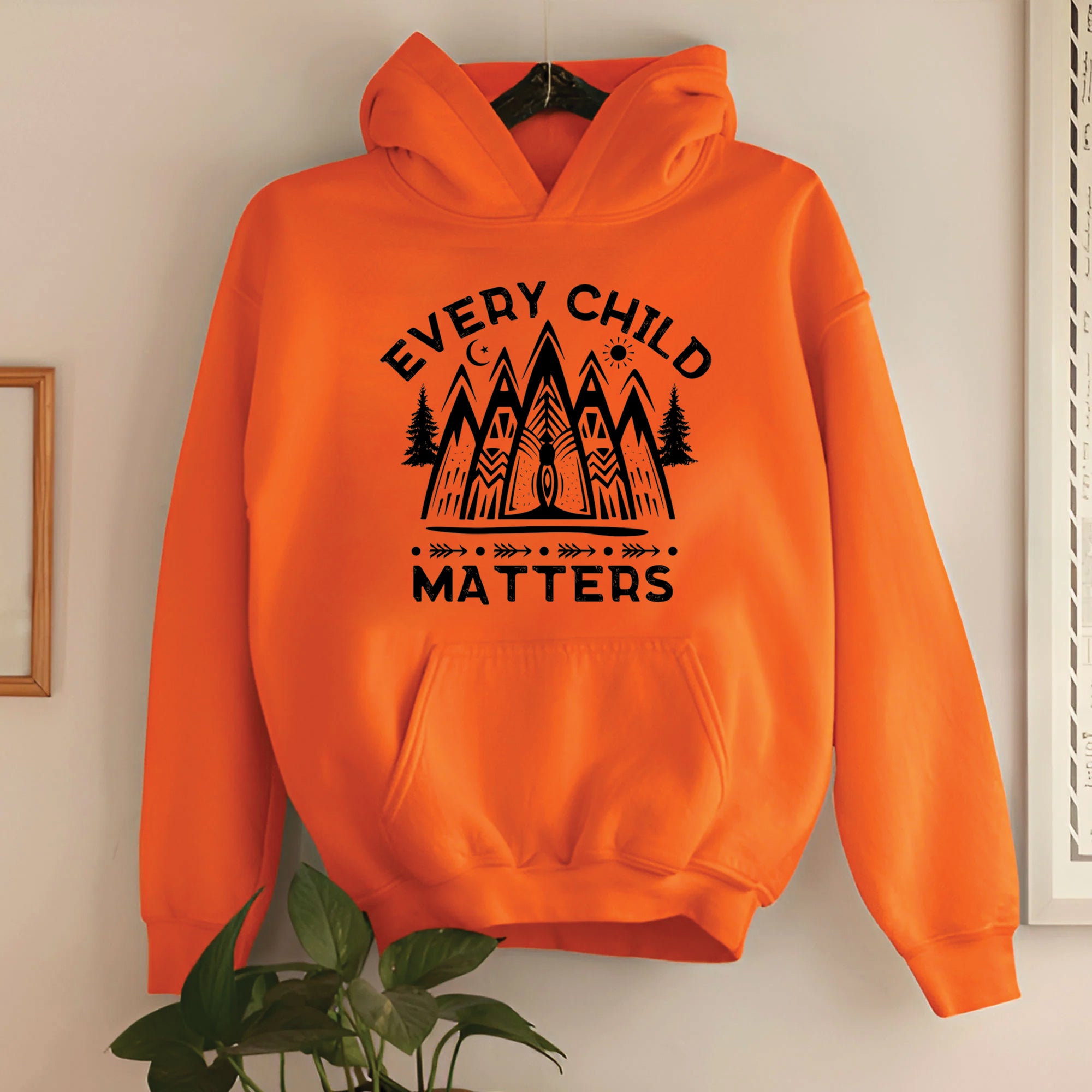 Every Child Matters Mountain Orange Native American Unisex T-Shirt/Hoodie/Sweatshirt