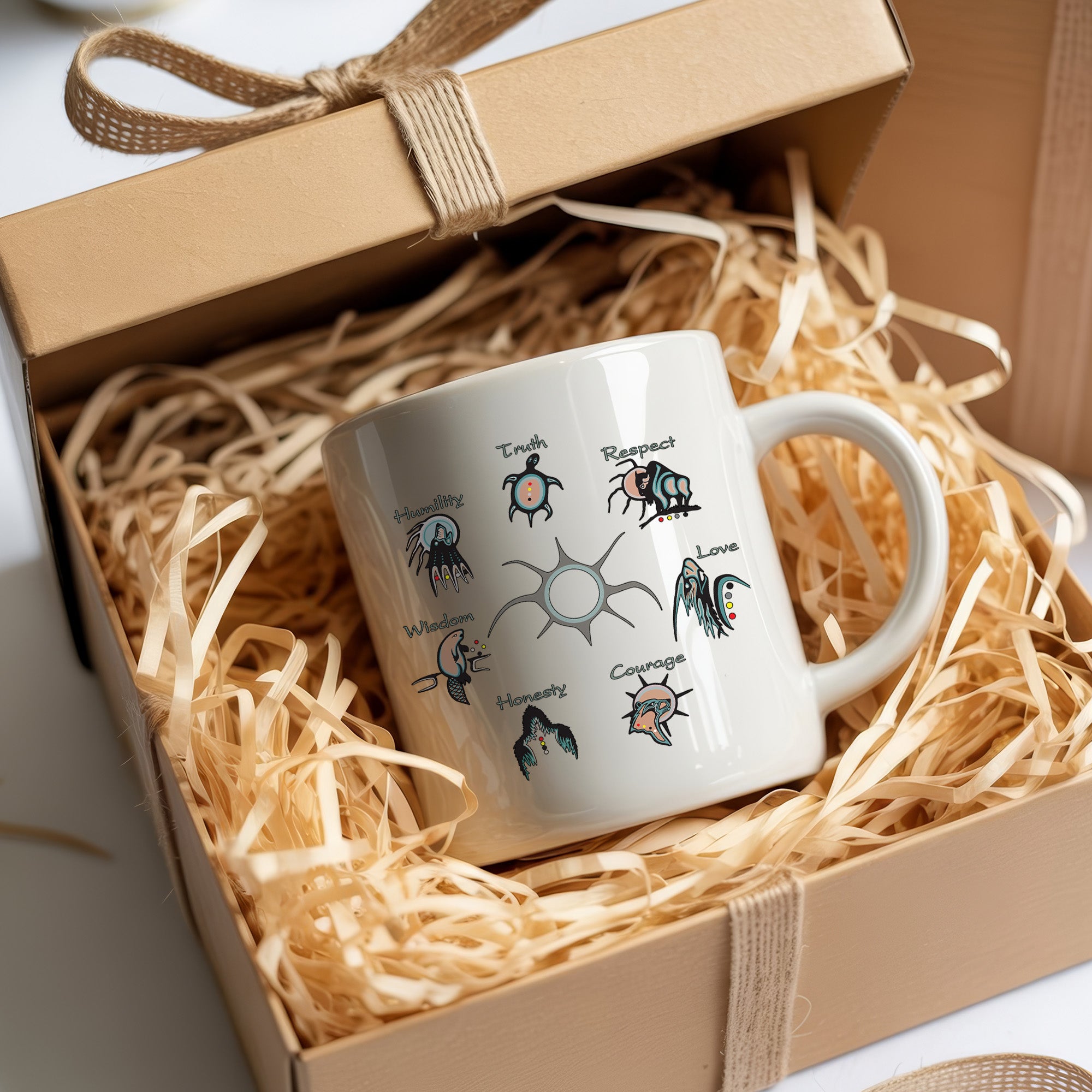 Seven Sacred Teachings Native American Heritage Coffee Mug