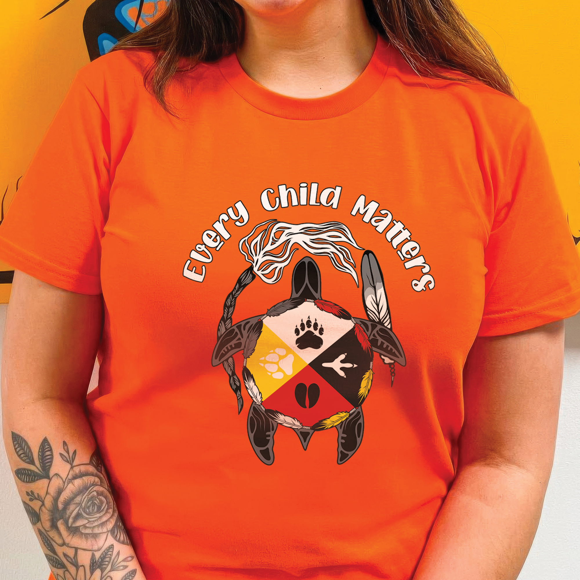 Sacred Circle of Healing – For Orange Shirt Day Unisex T-Shirt/Hoodie/Sweatshirt 143