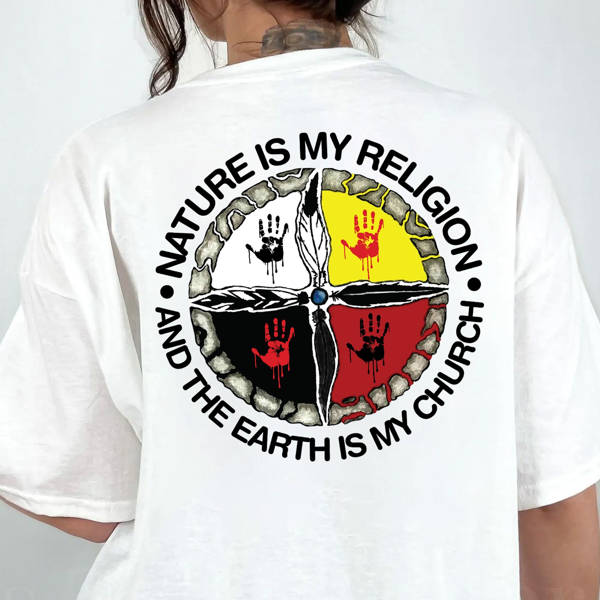 Nature Is My Religion And The Earth Is My Church Unisex T-Shirt/T-Shirt V-Neck/Hoodie/Sweatshirt - Two Sides N29