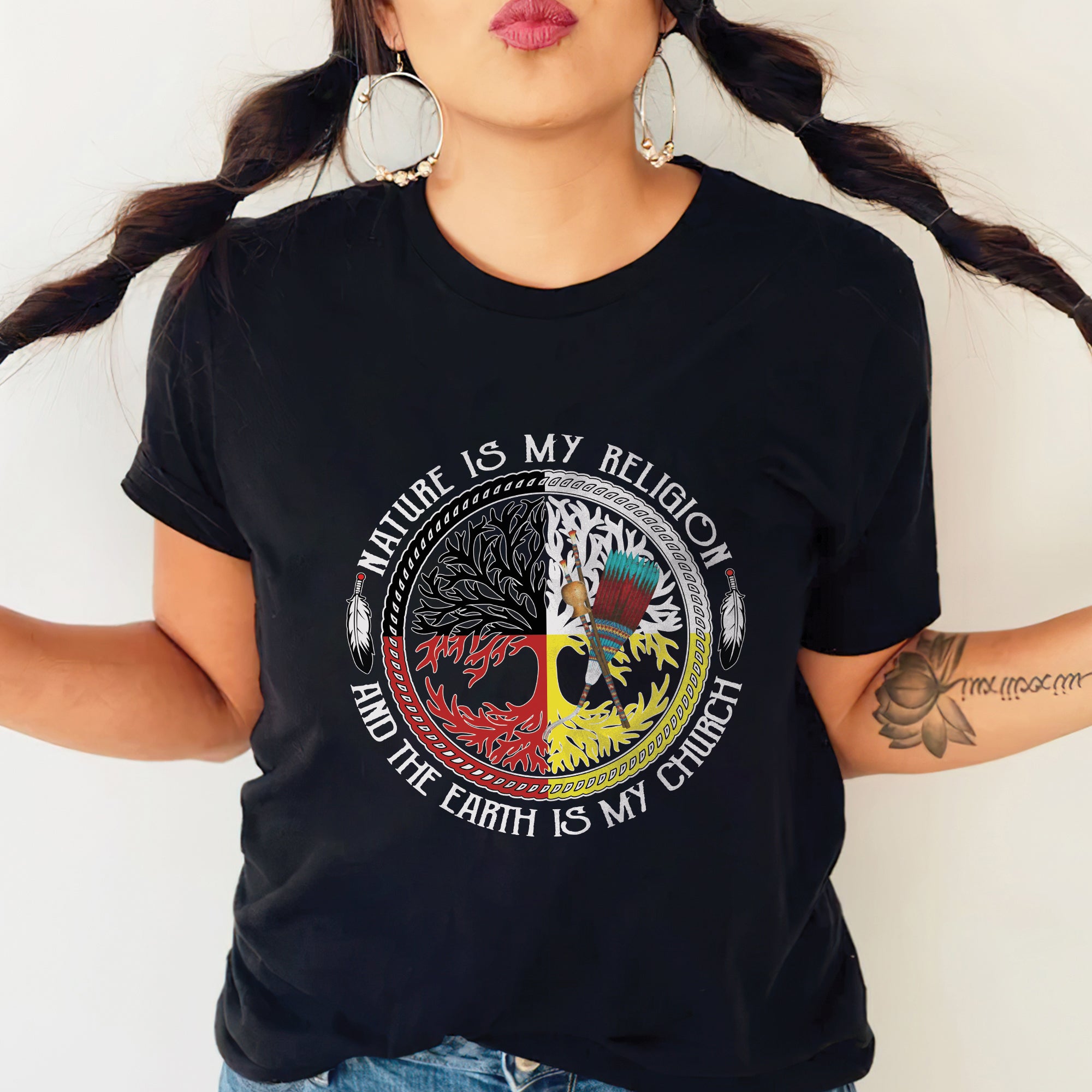 Nature Is My Religion And The Earth Is My Church Unisex T-Shirt/T-Shirt V-Neck/Hoodie/Sweatshirt - N34