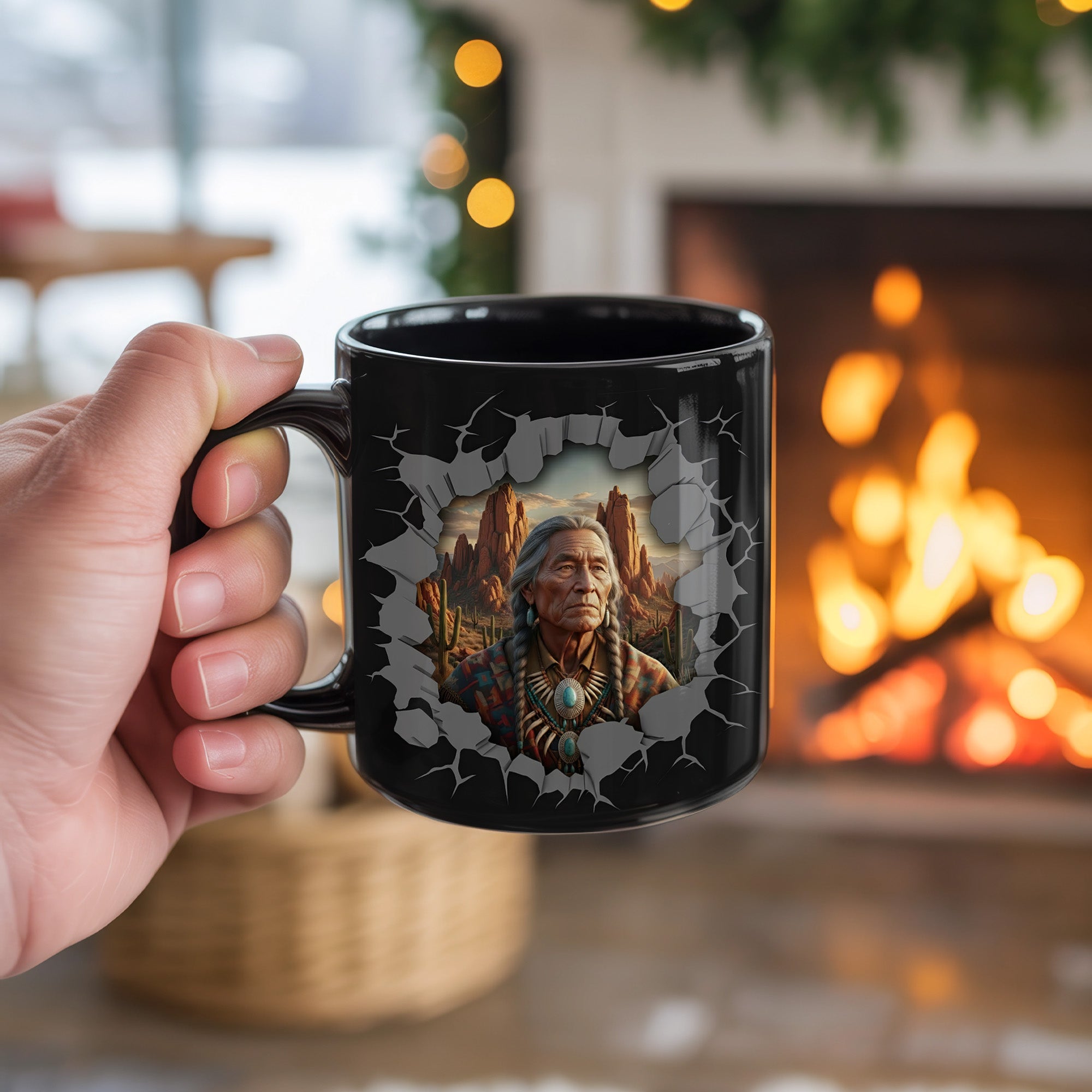 Guardian of the Sacred Desert Native American Heritage Mug