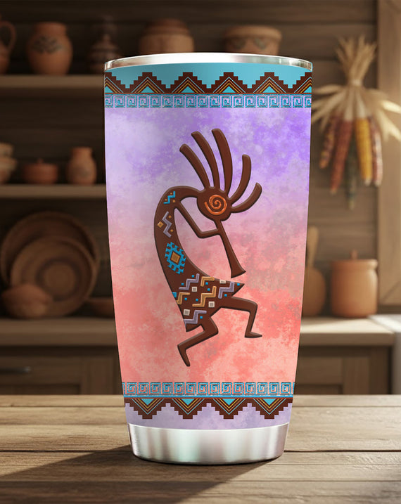 Kokopelli Dance Tumbler Stainless Steel Drinking Cup