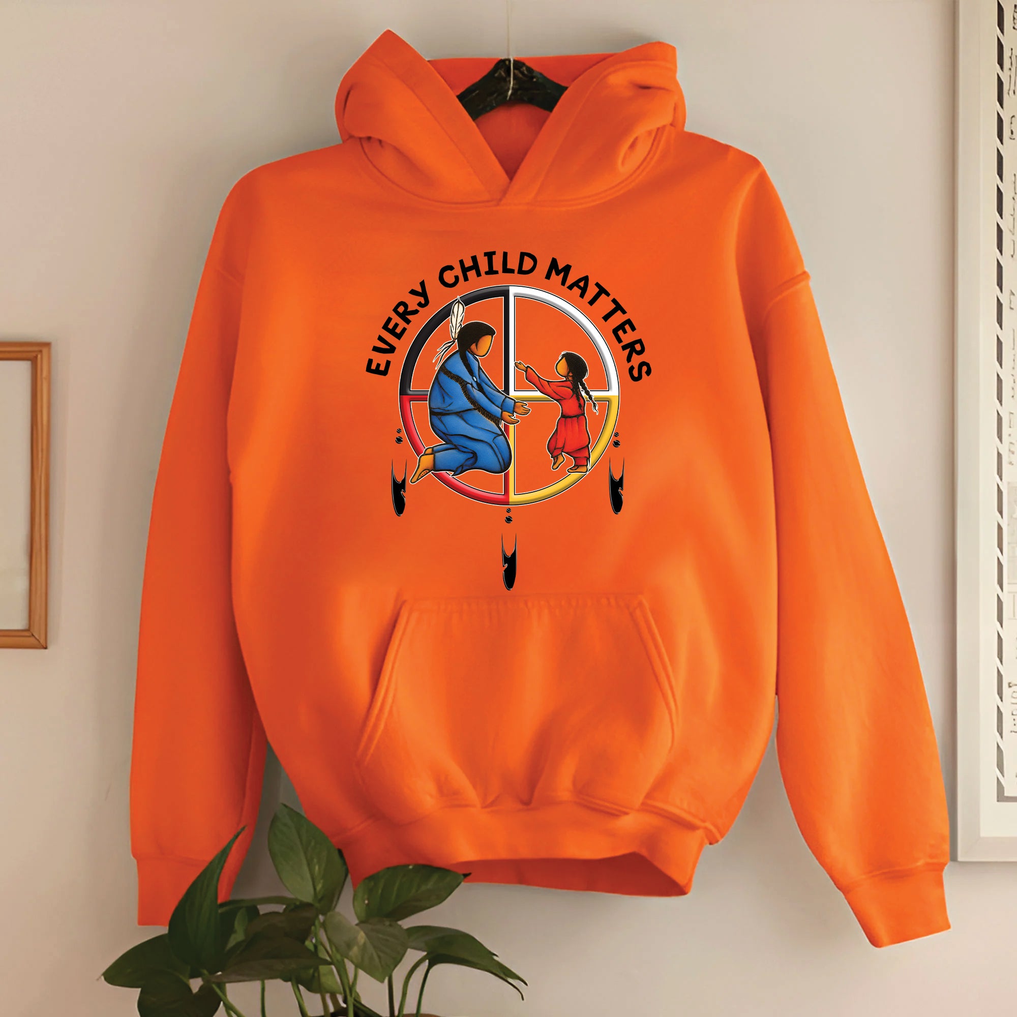Every Child Matters Orange Shirt Day – Native Inspired Mother & Child Indigenous Awareness Unisex T-shirt/Hoodie/Sweatshirt