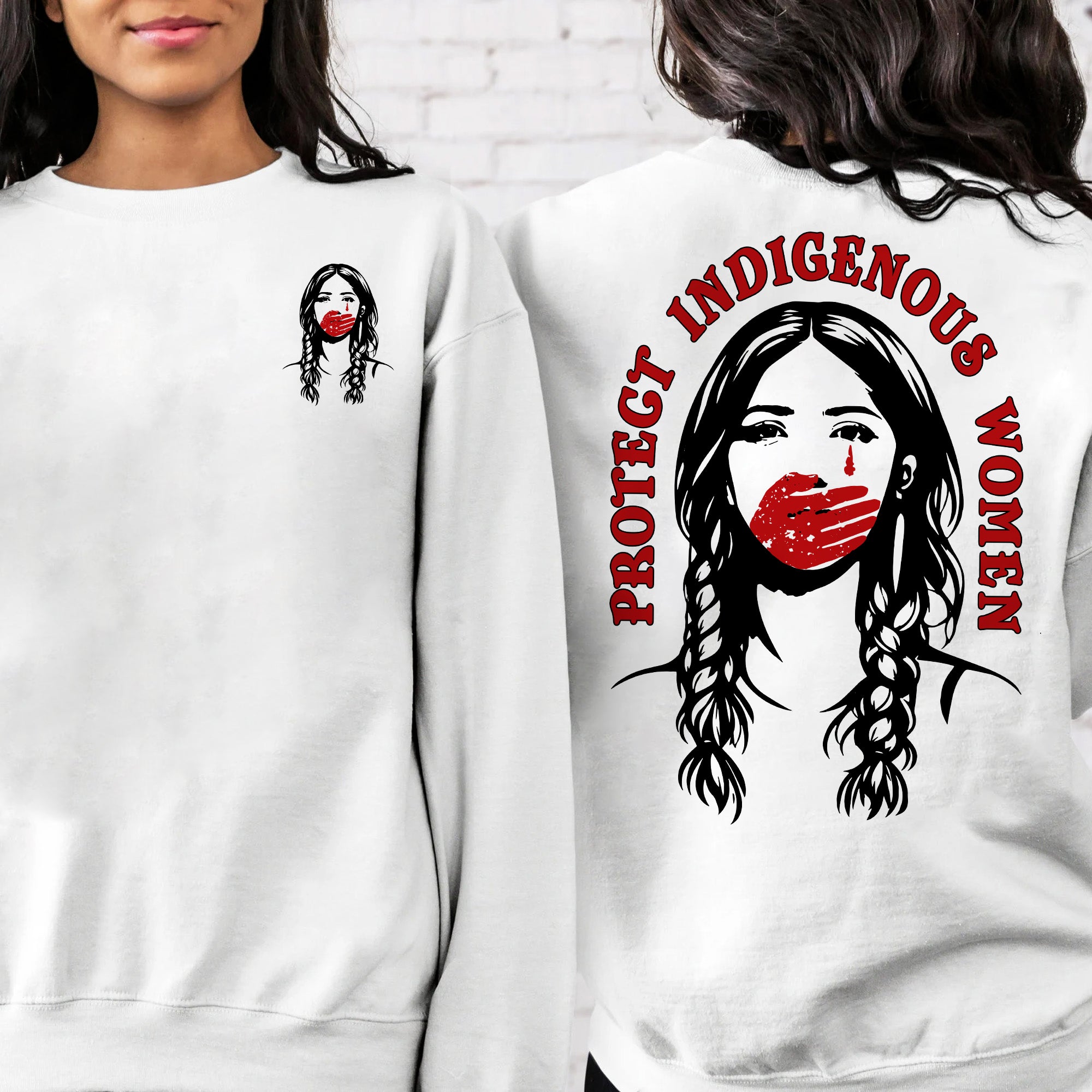 [Two Sides] Protect Indigenous Women Native American Awareness Unisex T-shirt/T-shirt V-Neck/Hoodie/Sweatshirt
