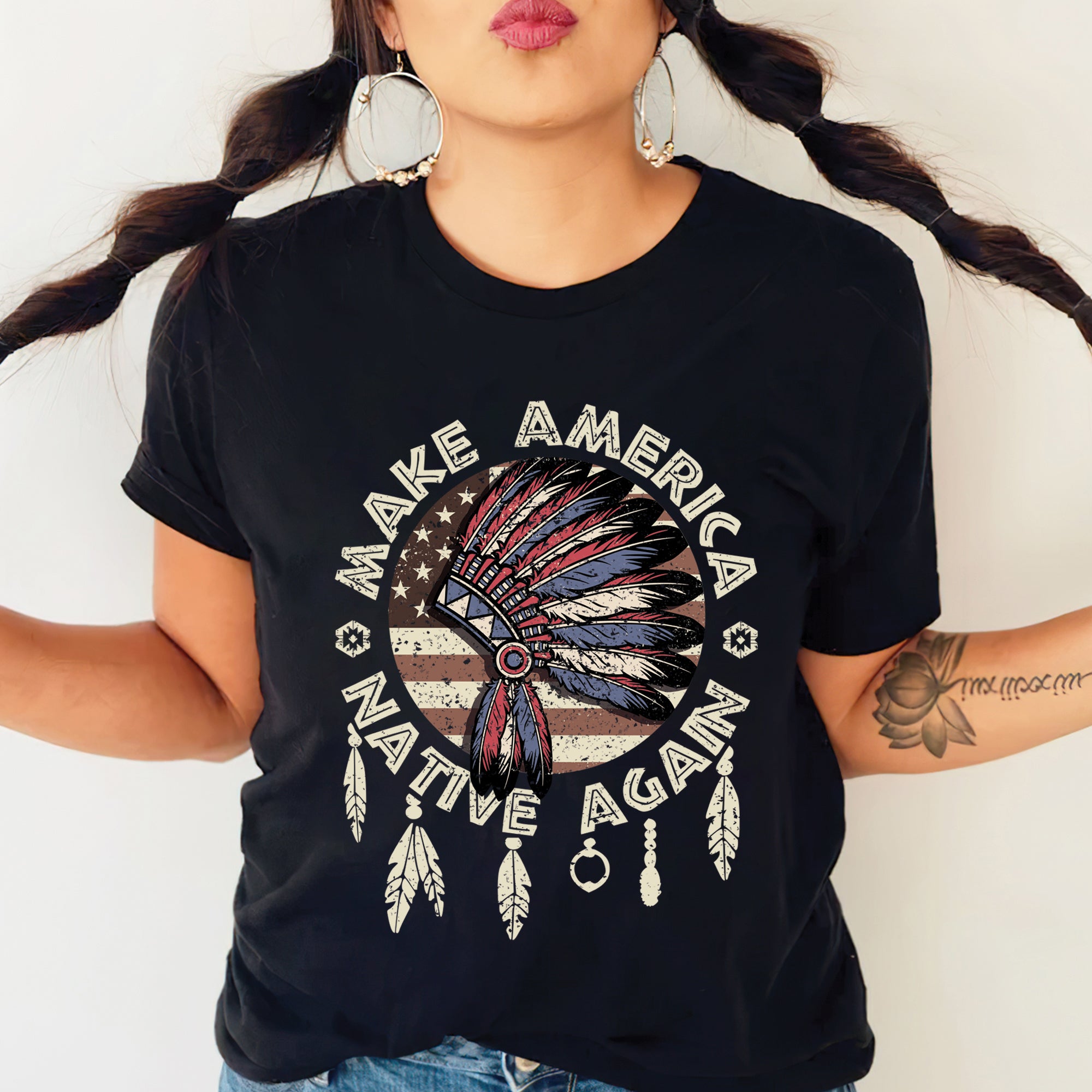 Make America Native Again Unisex T-Shirt/T-Shirt V-Neck/Hoodie/Sweatshirt